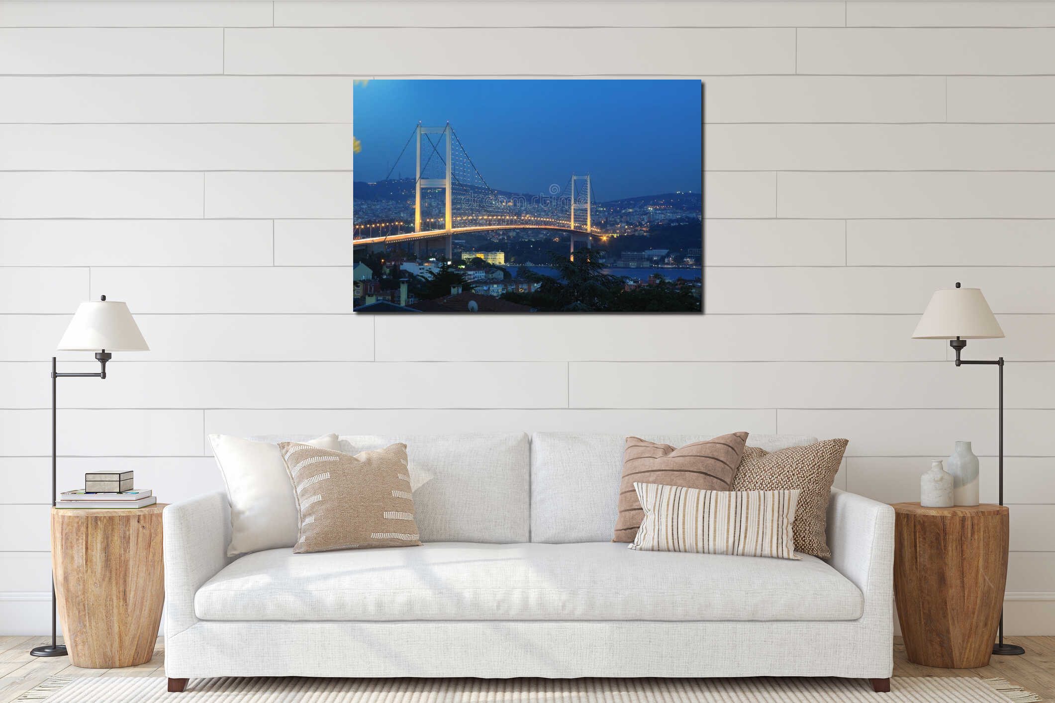 Istanbul Bosphorus Bridge interior mockup