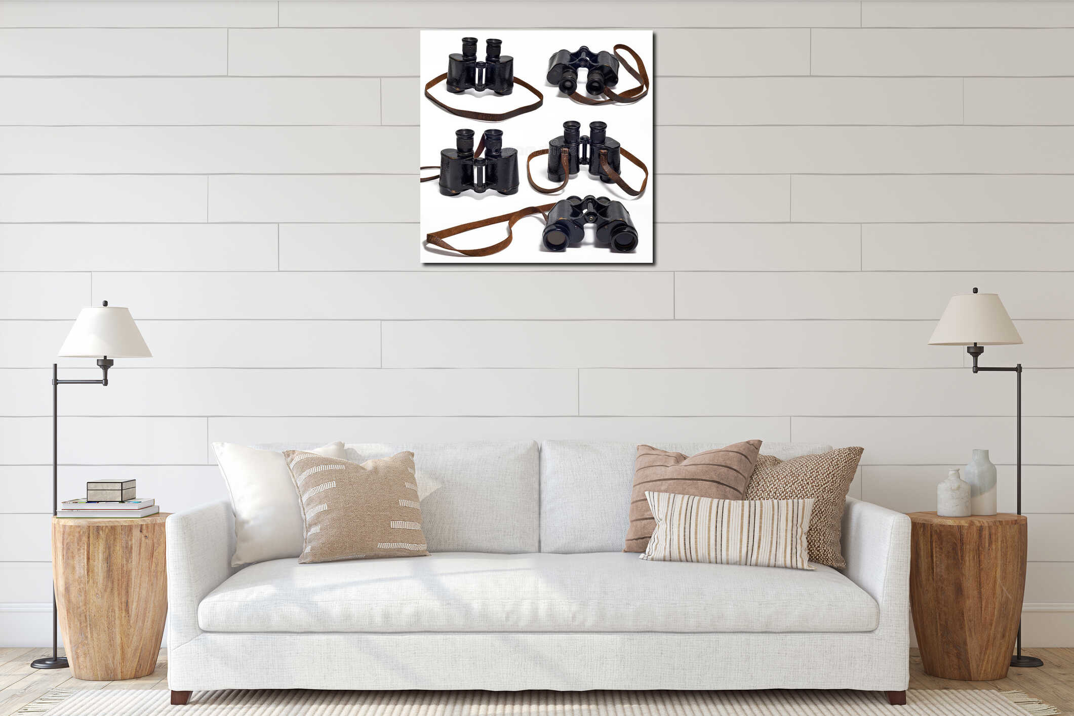 Canvas above sideboard for size context