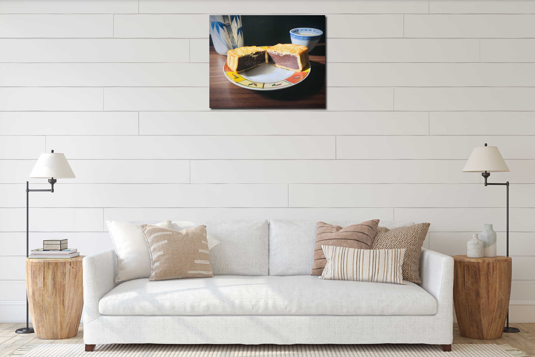 Canvas above sideboard for size context