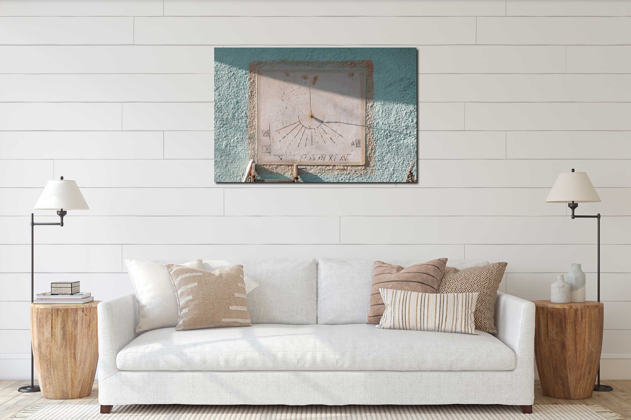 Canvas above sideboard for size context