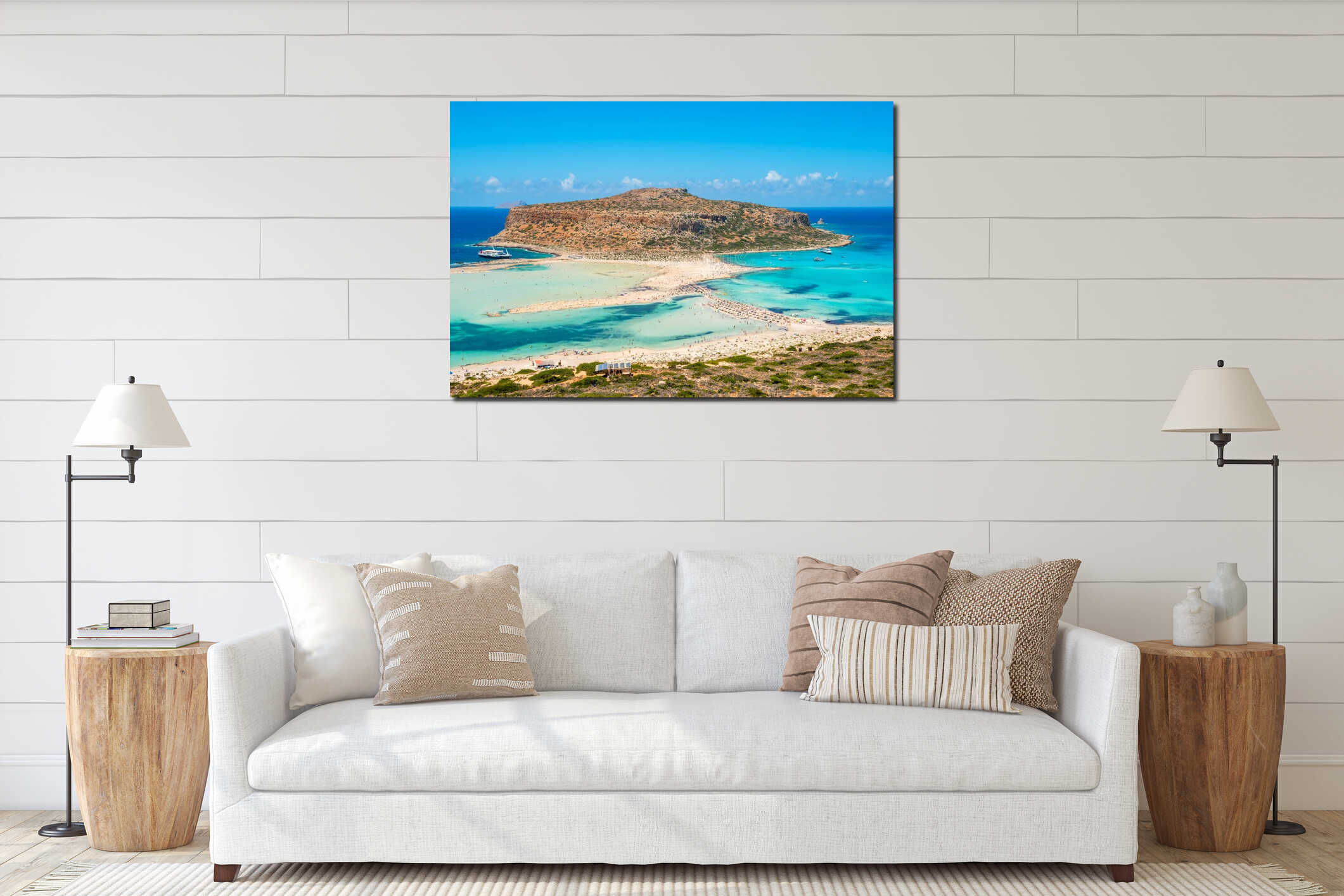 Balos Lagoon. Crete, Greece interior mockup