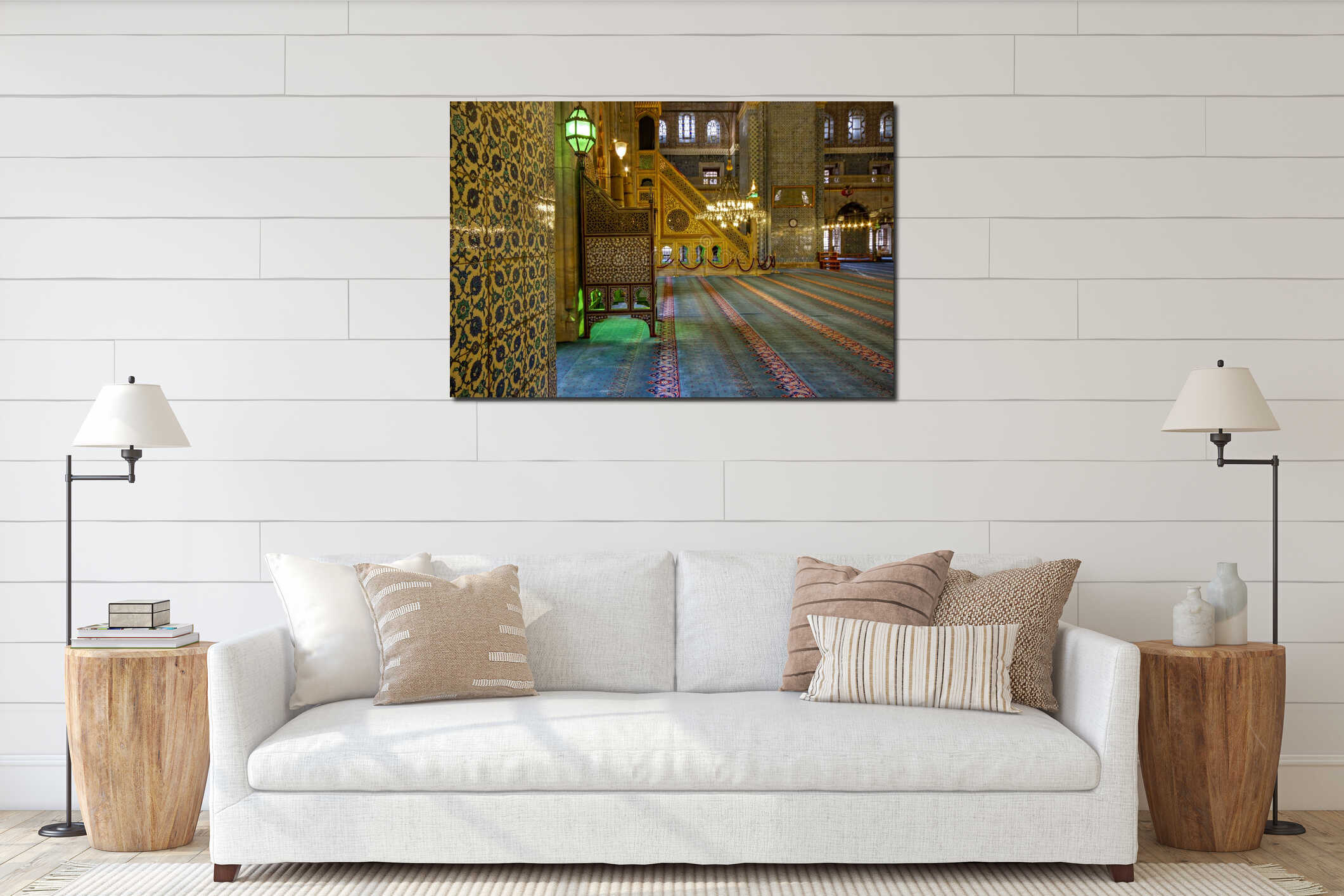 New Mosque, Istanbul, Turkey interior mockup