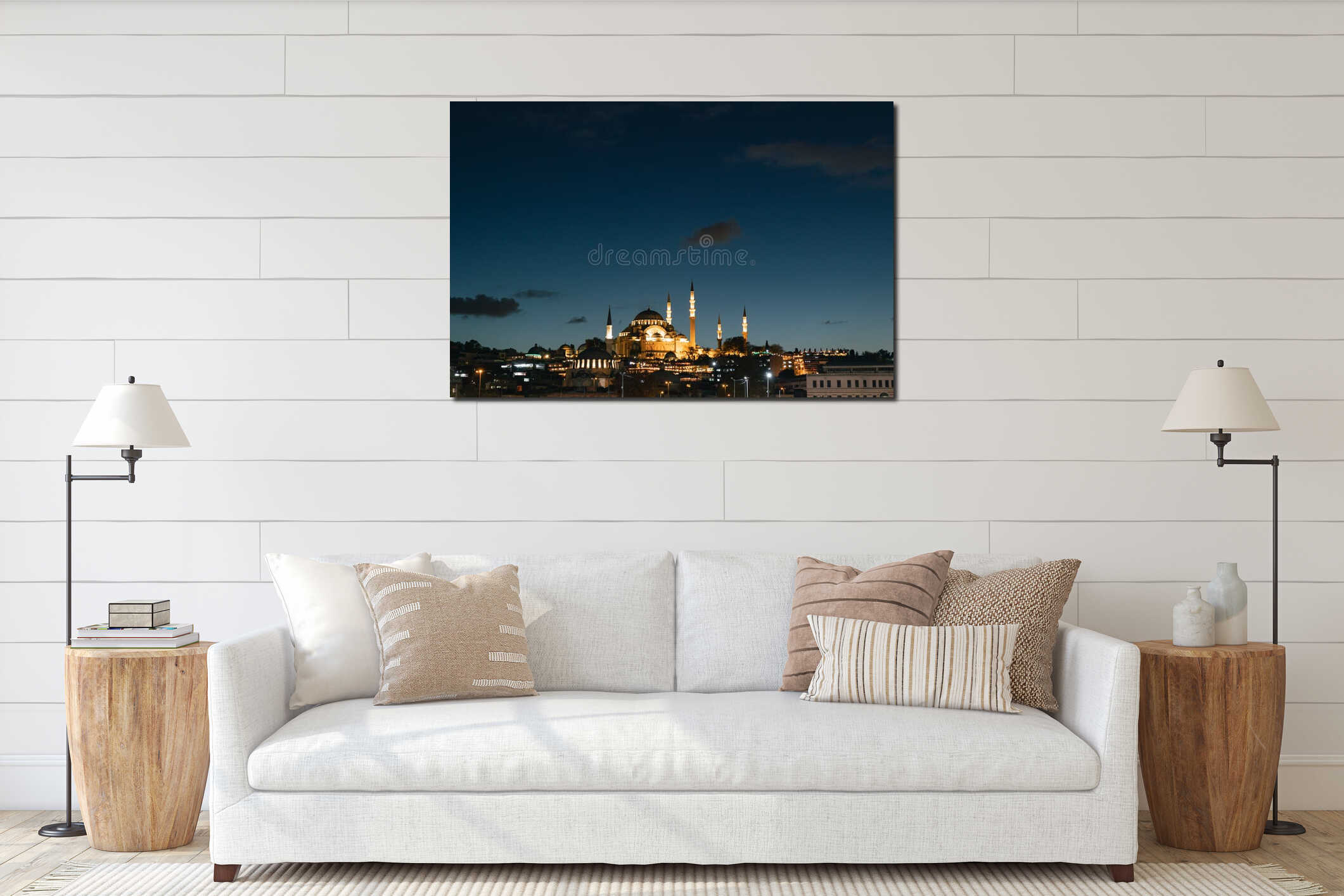 Ramadan in Istanbul. Ramadan background photo and Suleymaniye Mosque in Istanbul interior mockup