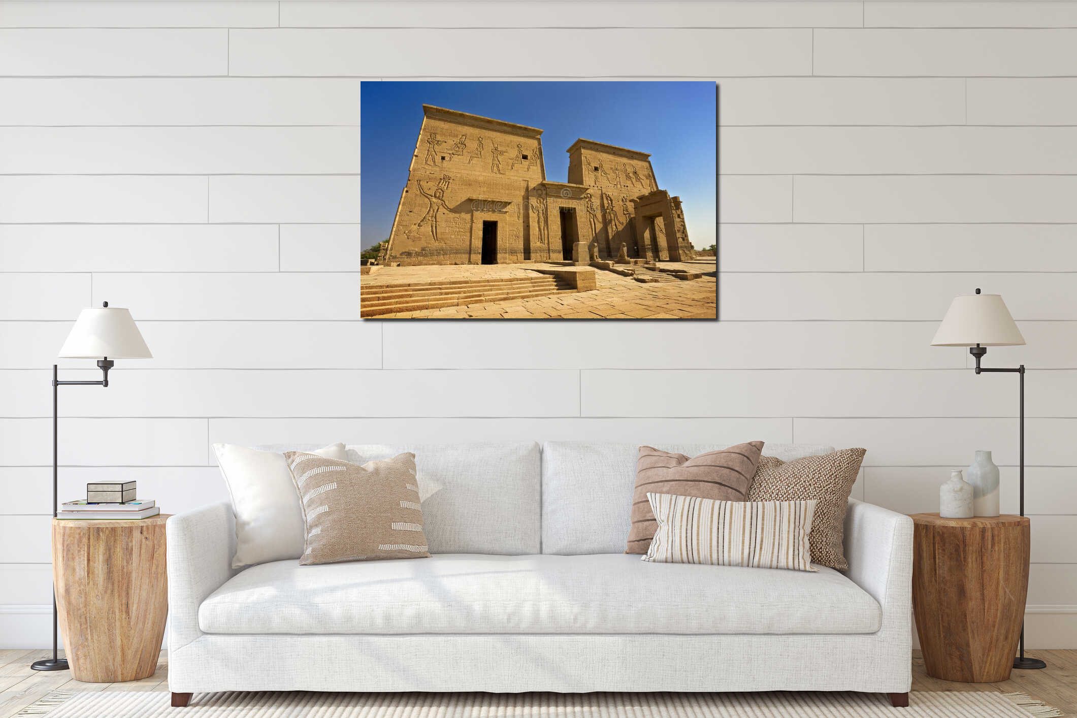 The Sacred Temple Island of Philae interior mockup