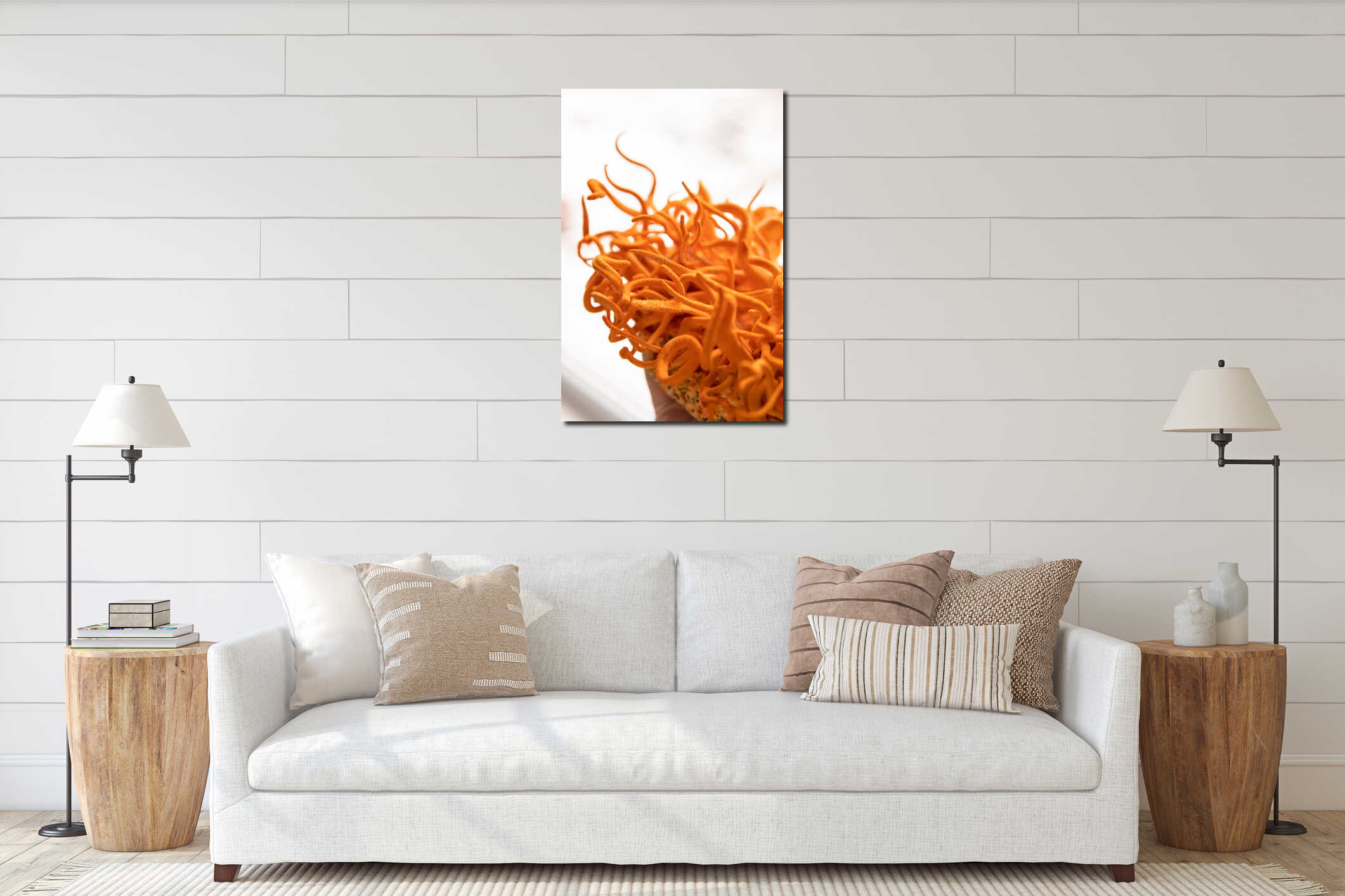 Cordyceps Treatment with Adenosine Cordycepin. Cordycepin Using . Vertical shot. Fresh Cordyceps. interior mockup