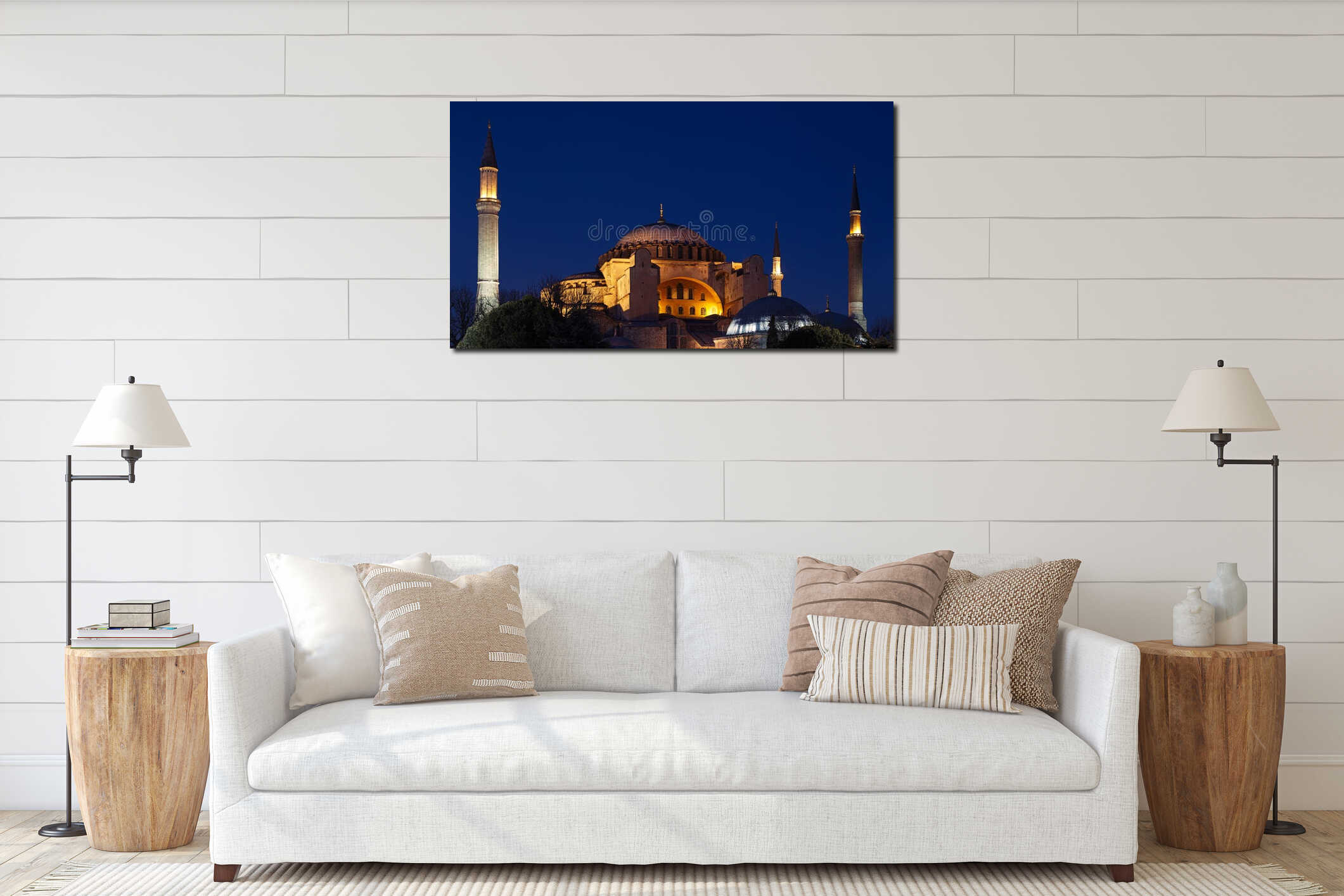 Hagia Sophia (Ayasofya) in Istanbul, Turkey interior mockup