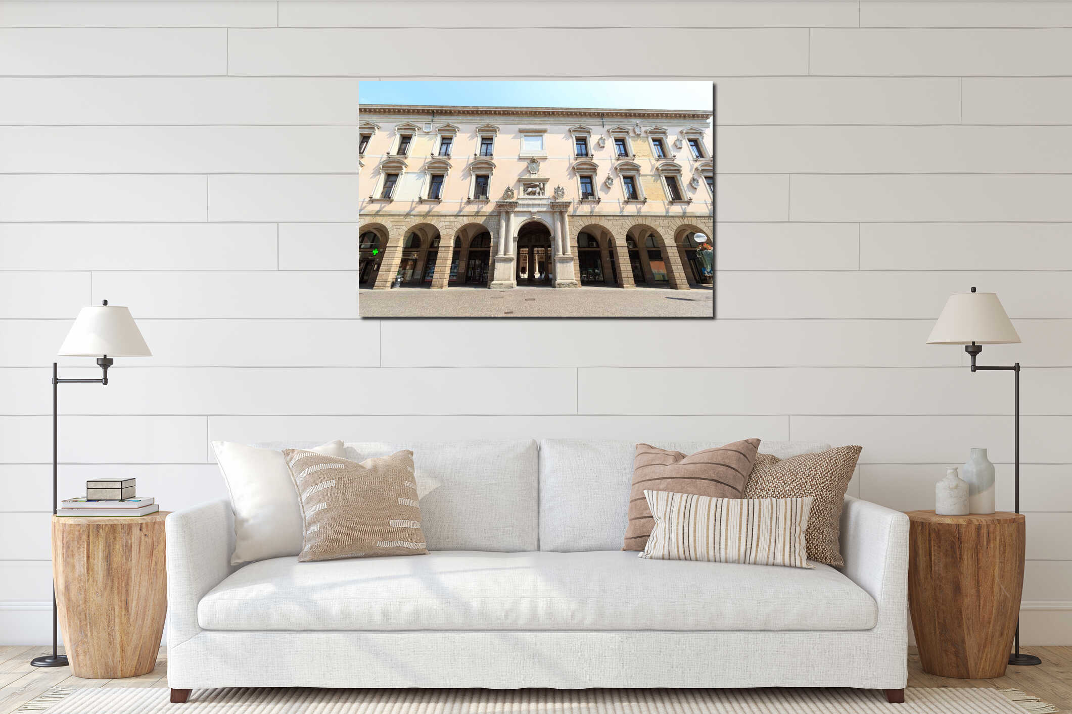 Bo Palace Palazzo del Bo of university of Padua, Italy interior mockup