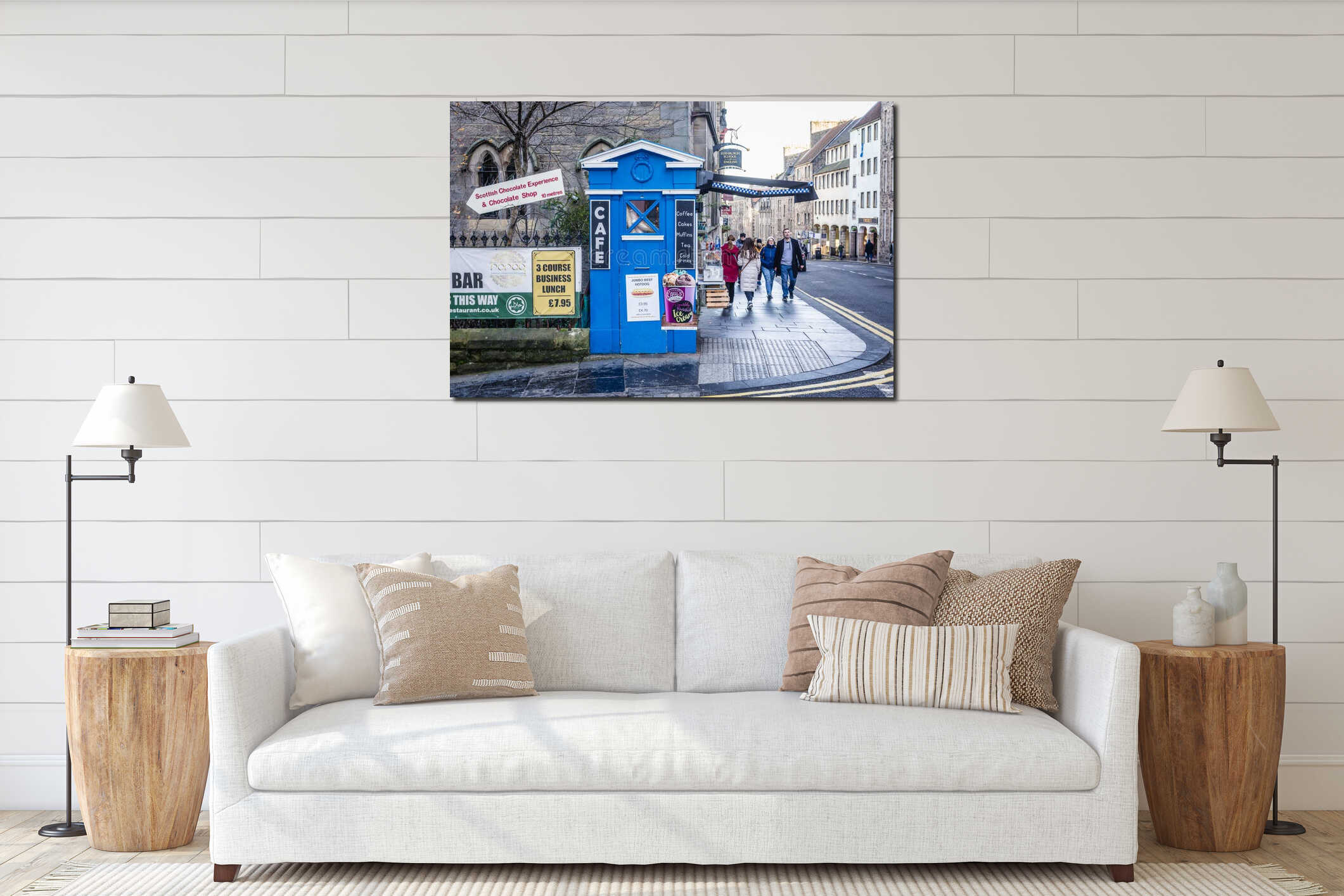 Former police box in Edinburghh, Scotland interior mockup