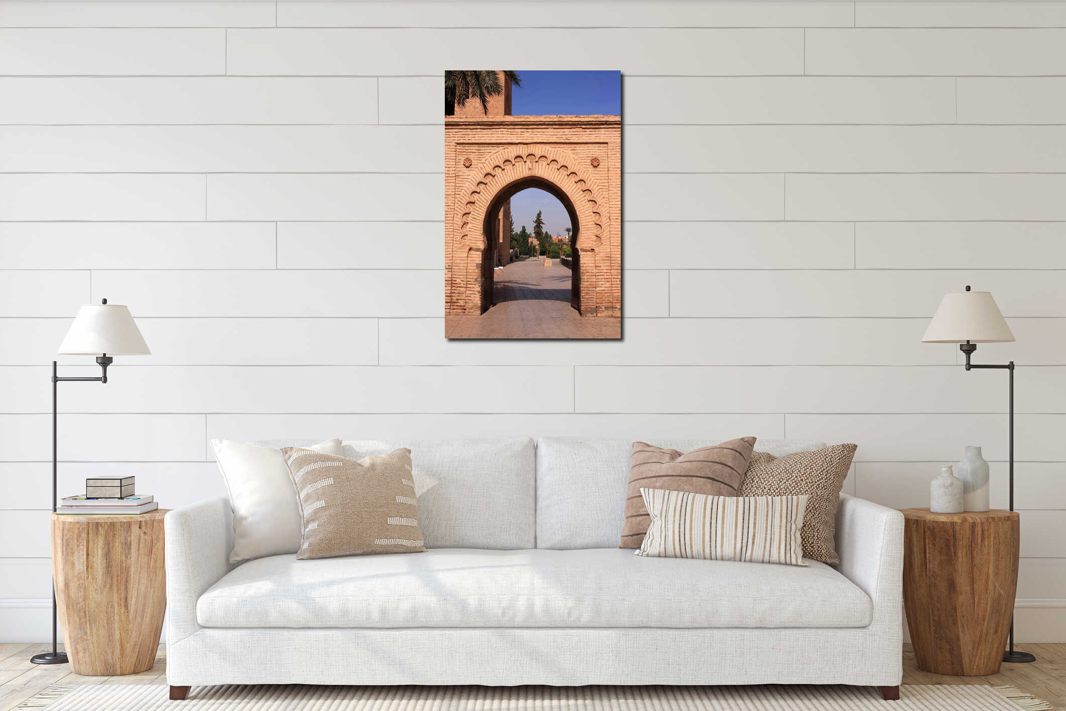 Morocco Islamic Arch interior mockup