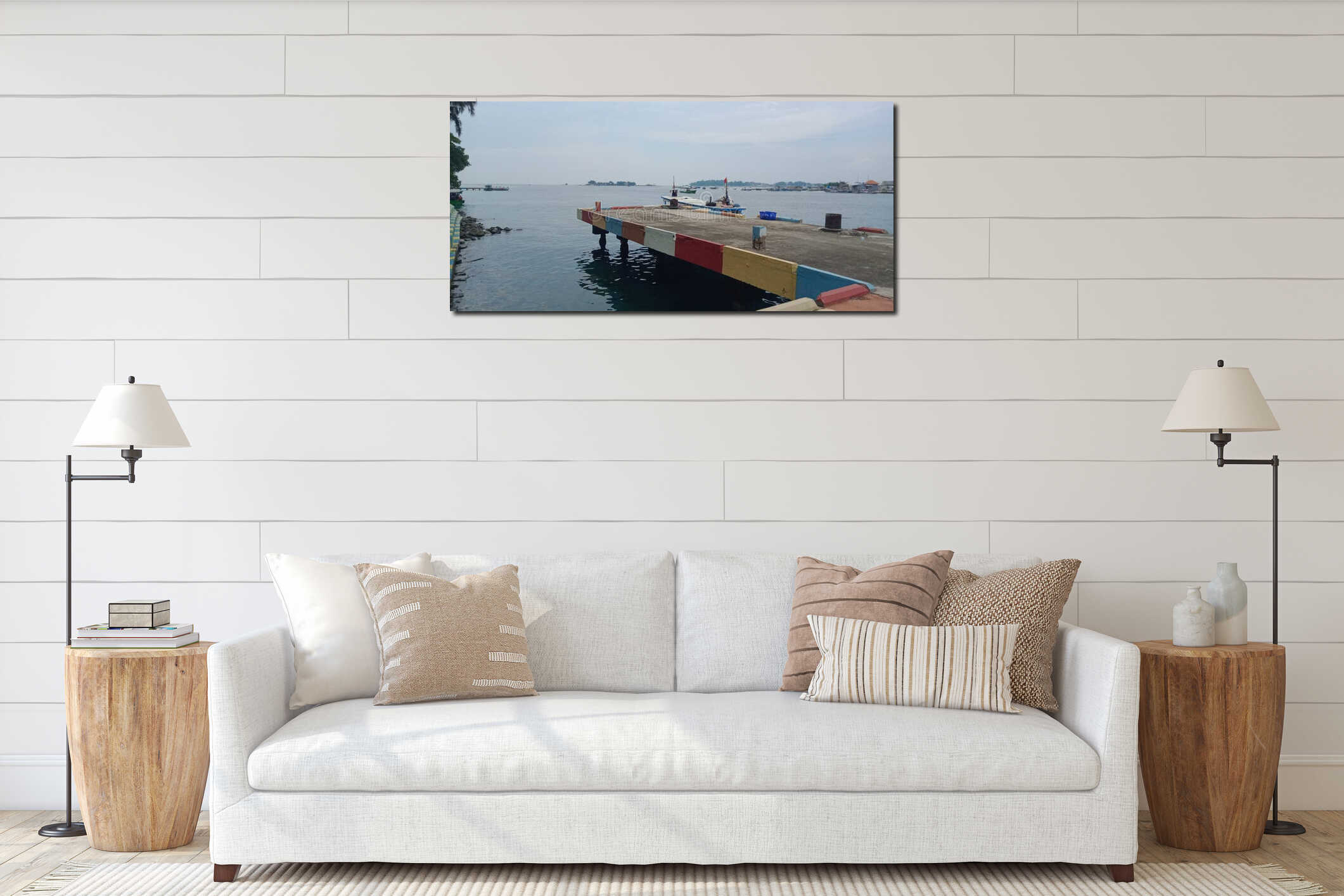 This is a place to stop ships going to Karya Island, which is close to Panggang Island. interior mockup