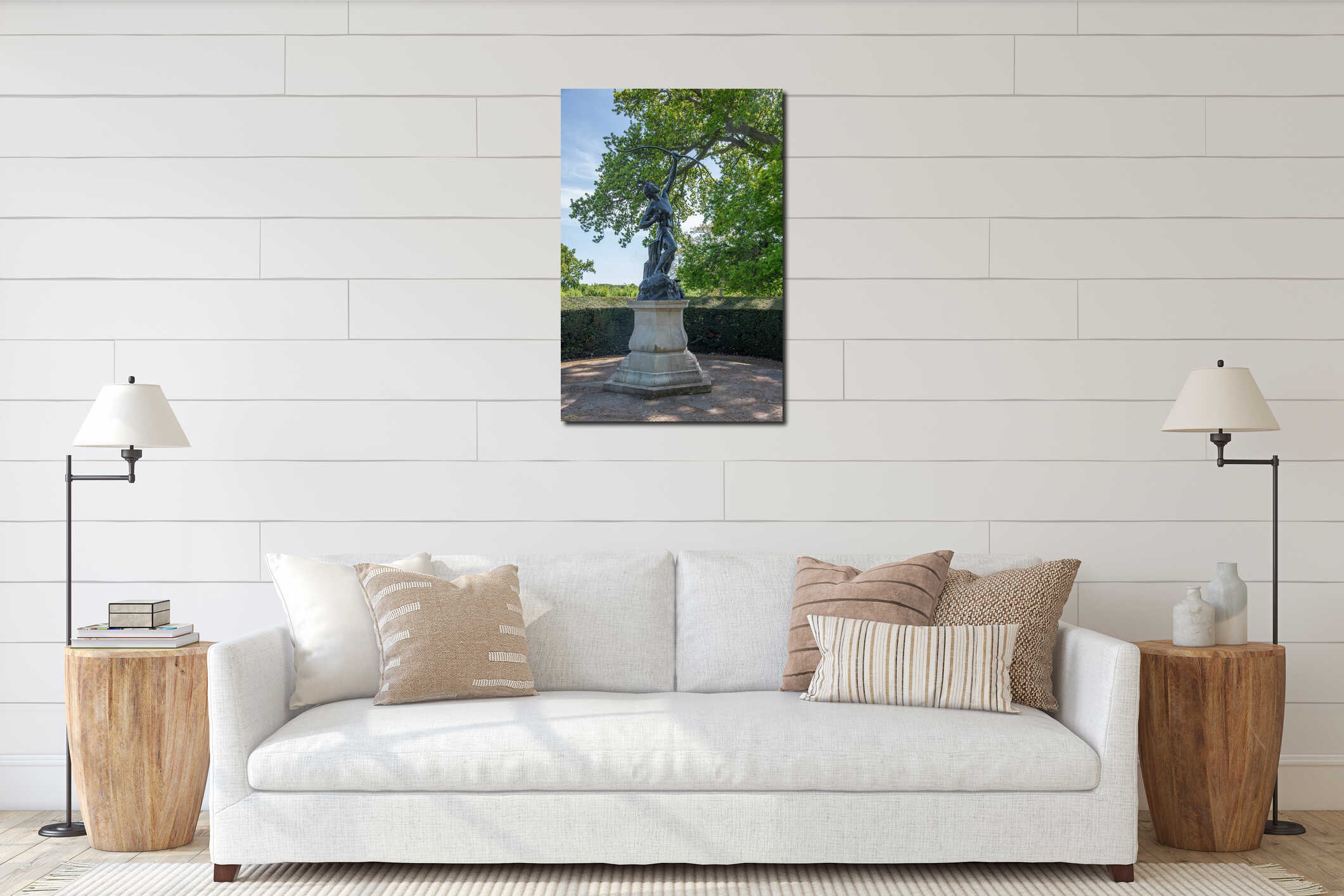 The Eagle Slayer at Hole Park House near the village of Rolvenden, in Kent, England interior mockup