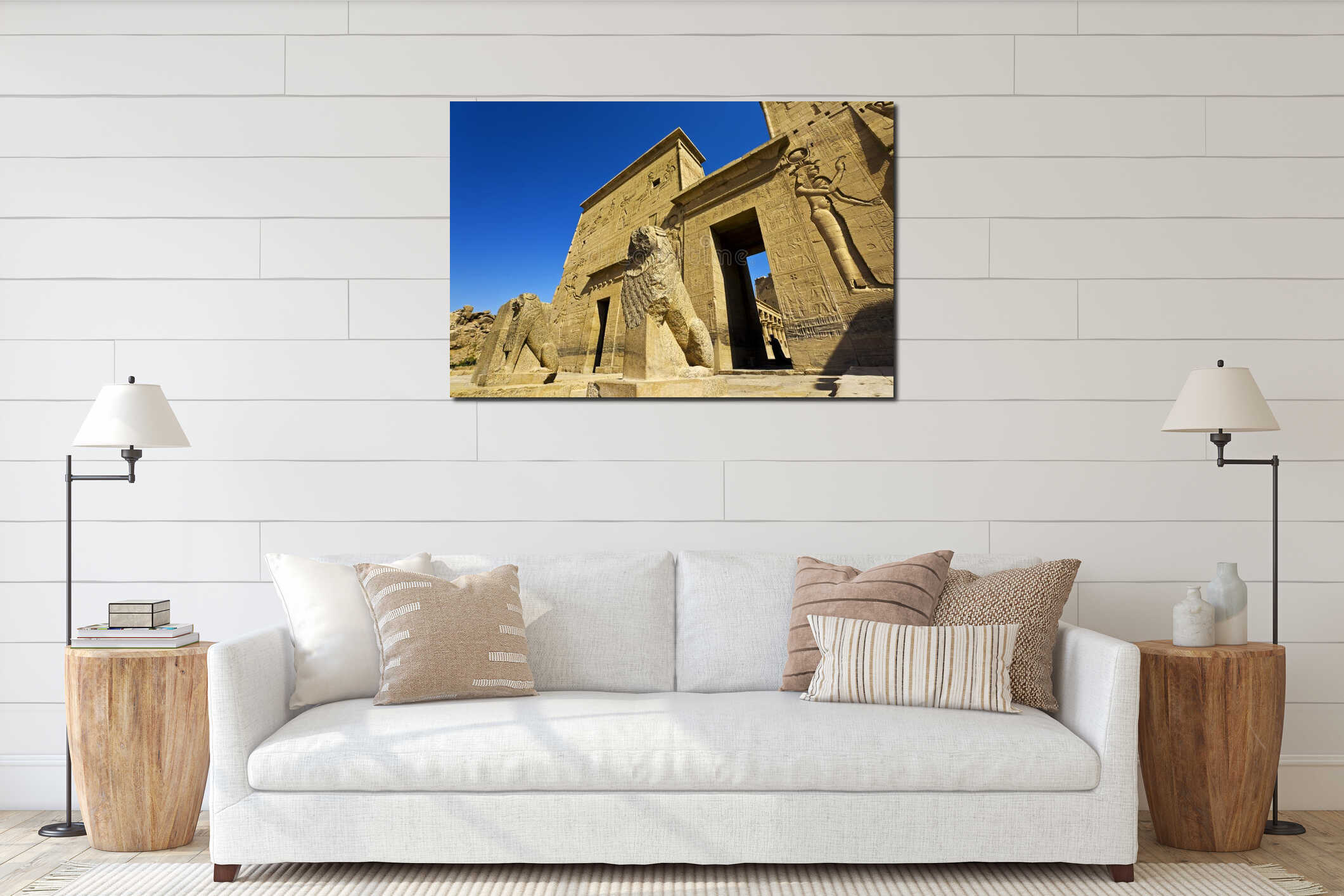 The Sacred Temple Island of Philae interior mockup