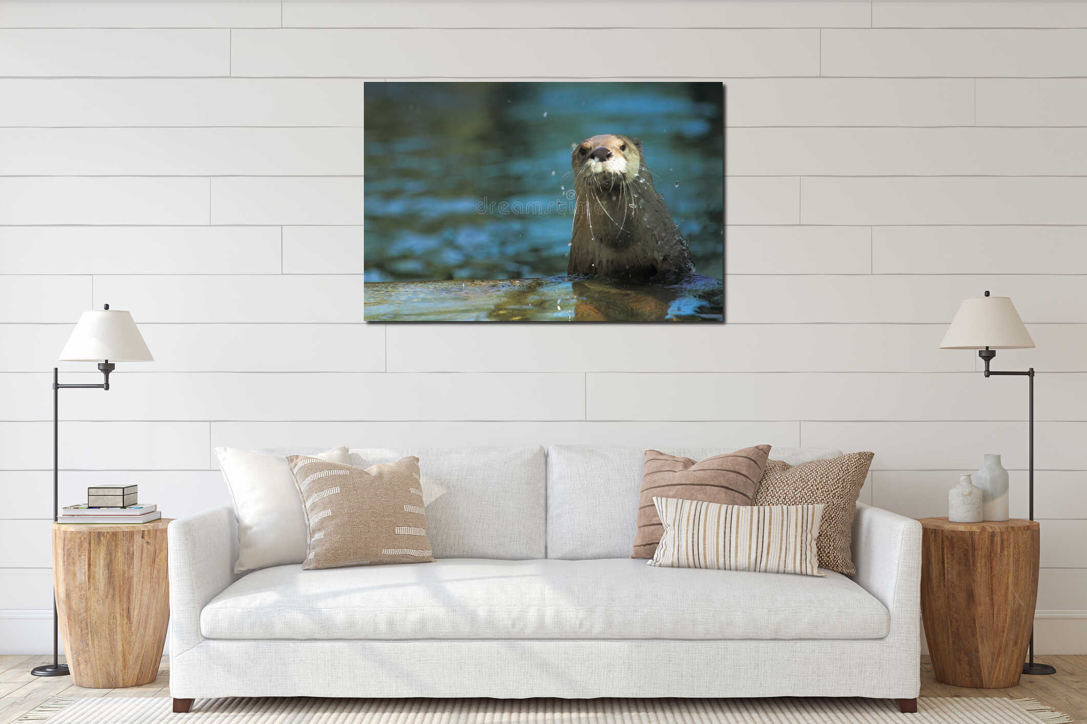 North american river otter interior mockup