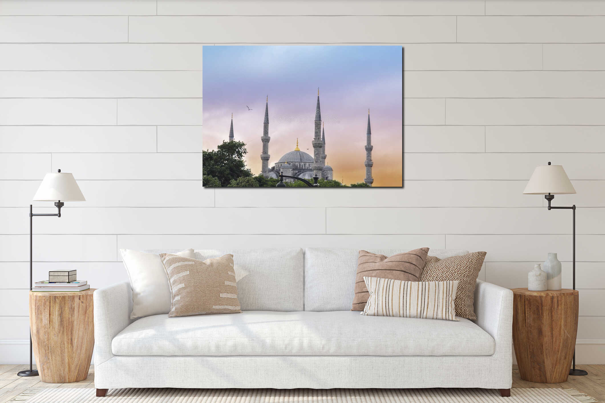 Sultanahmet Camii - Blue mosque, Istanbul interior mockup