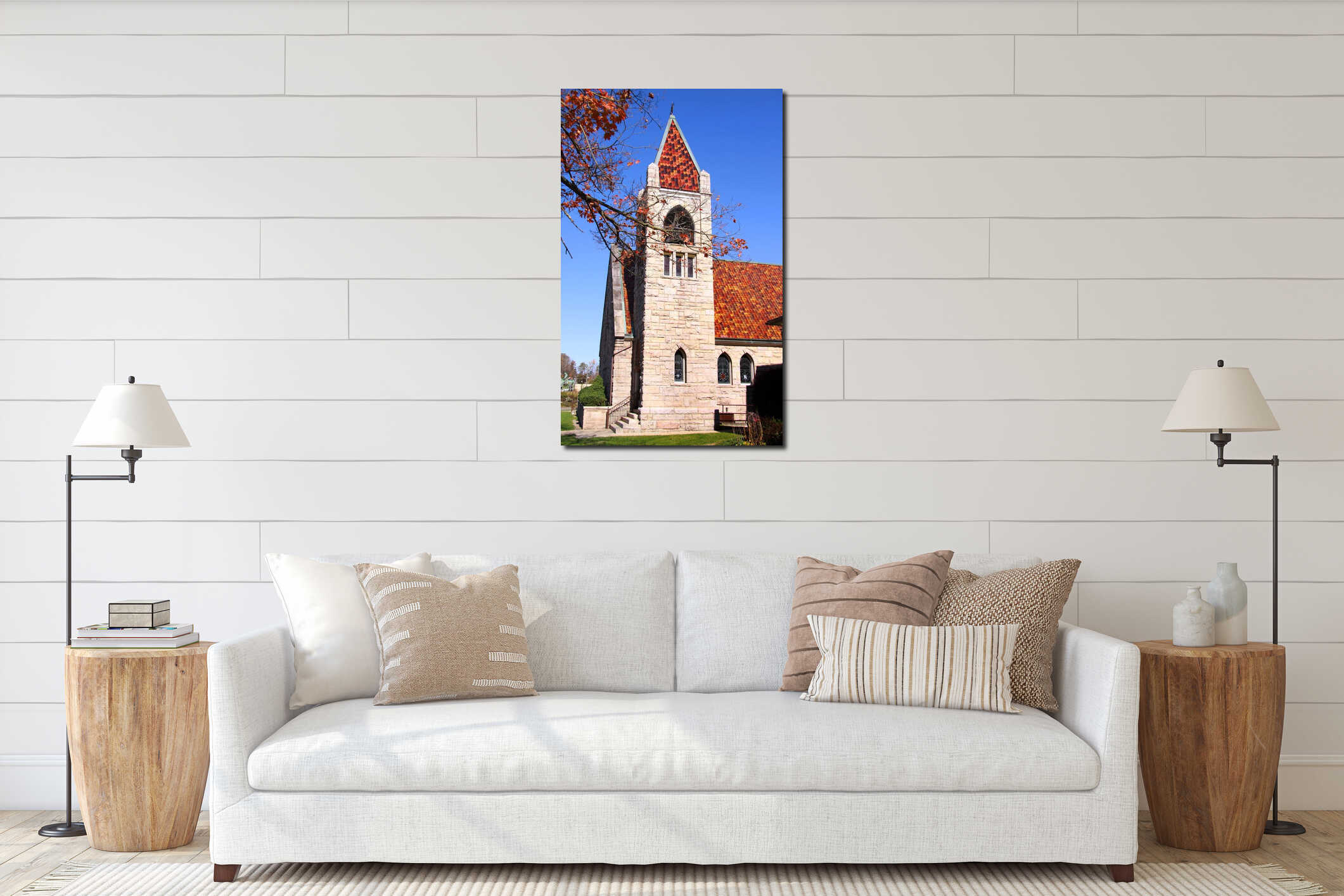 Old Church interior mockup