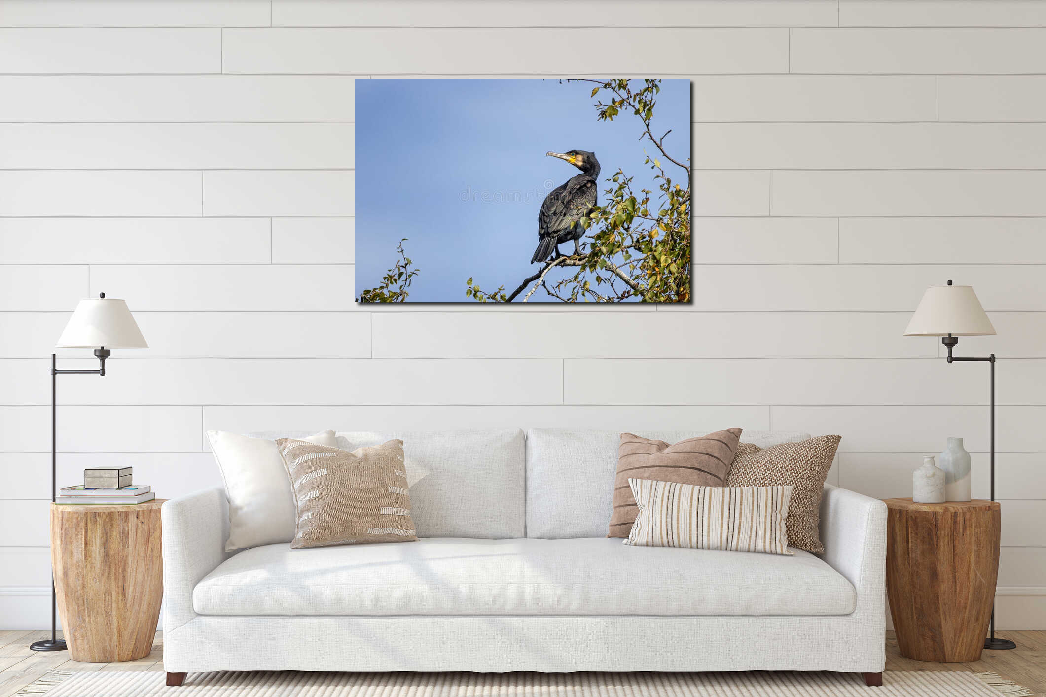 Canvas above sideboard for size context