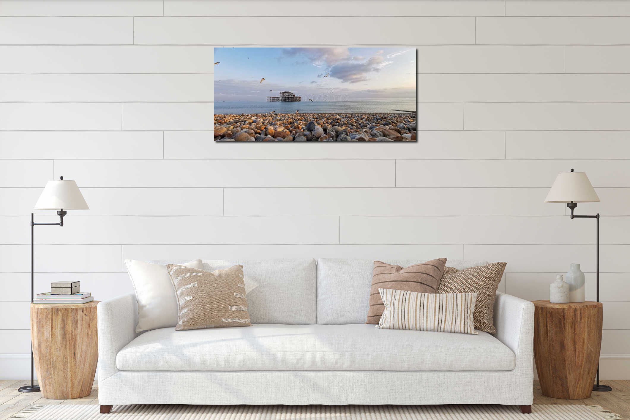 Canvas above sideboard for size context