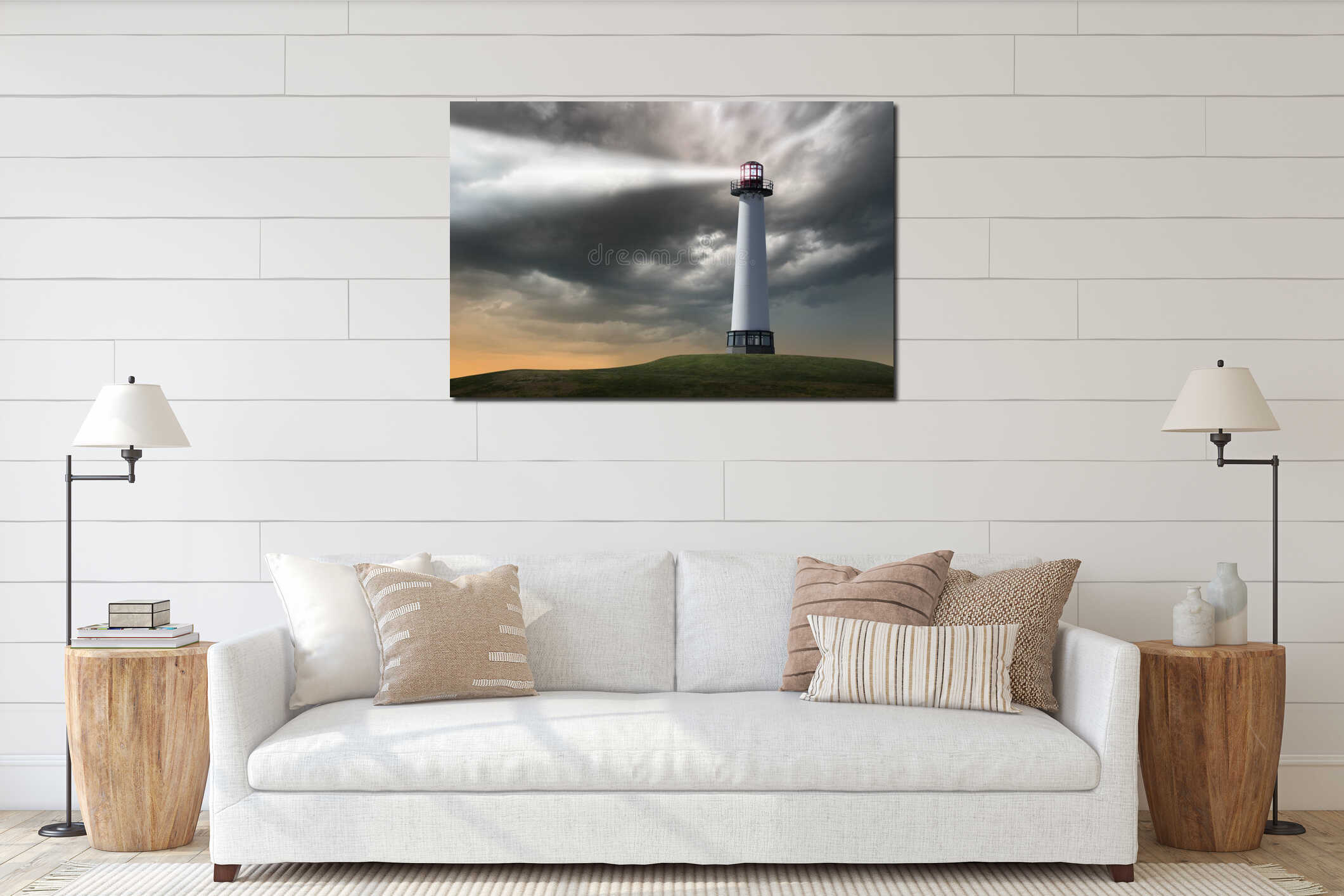 Lighthouse interior mockup