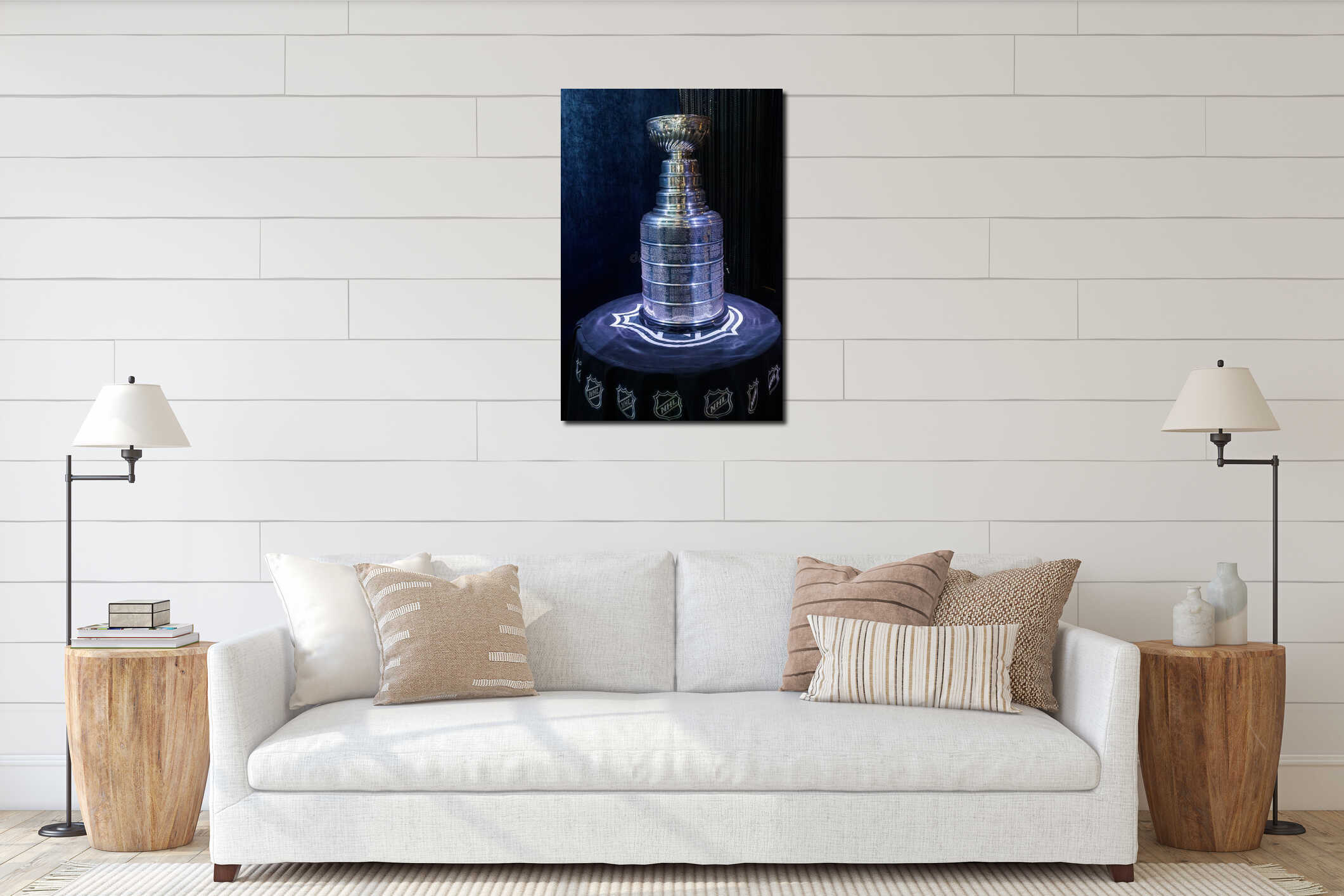 Stanley Cup - first time arrived in Riga interior mockup