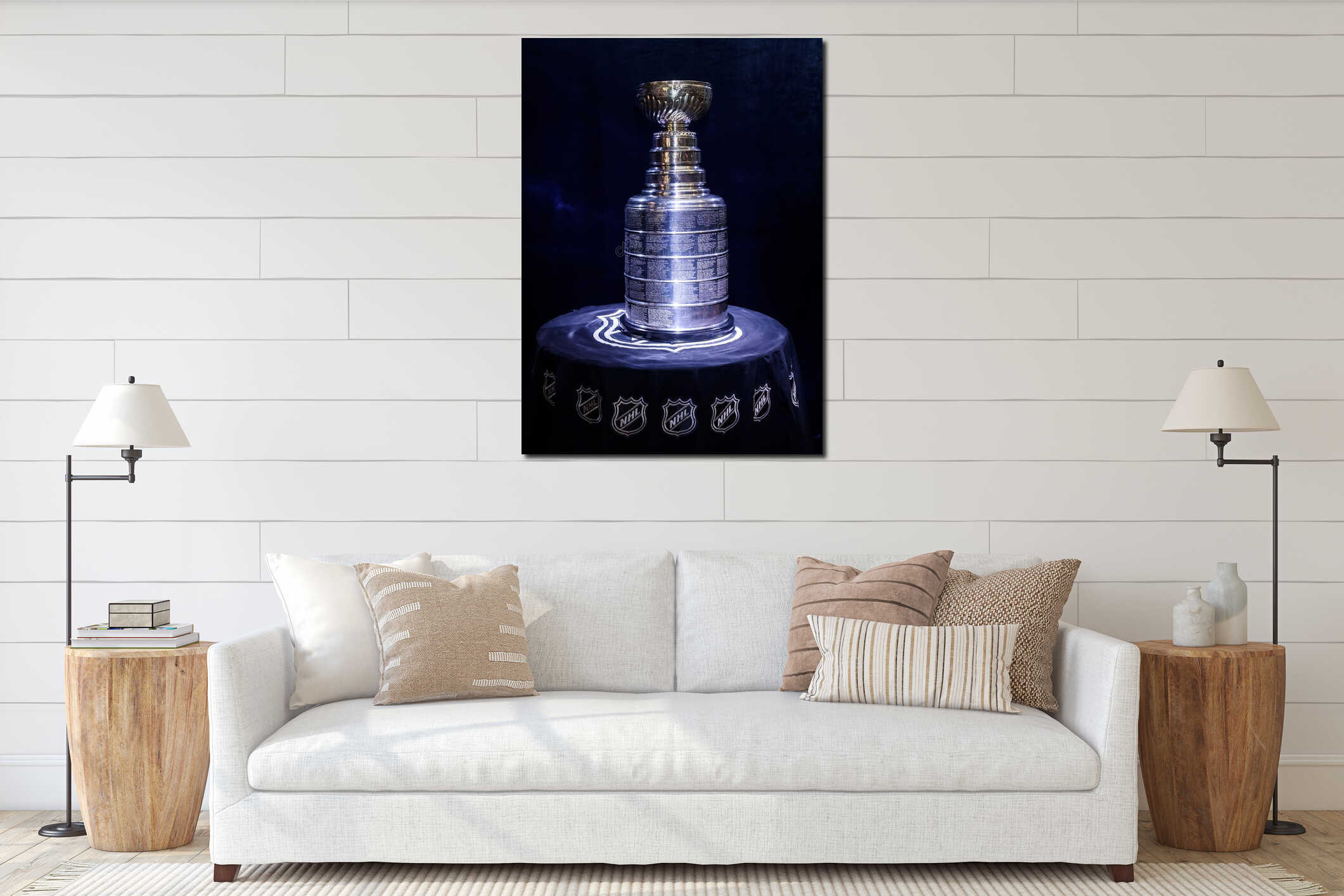 Stanley Cup - first time arrived in Riga interior mockup