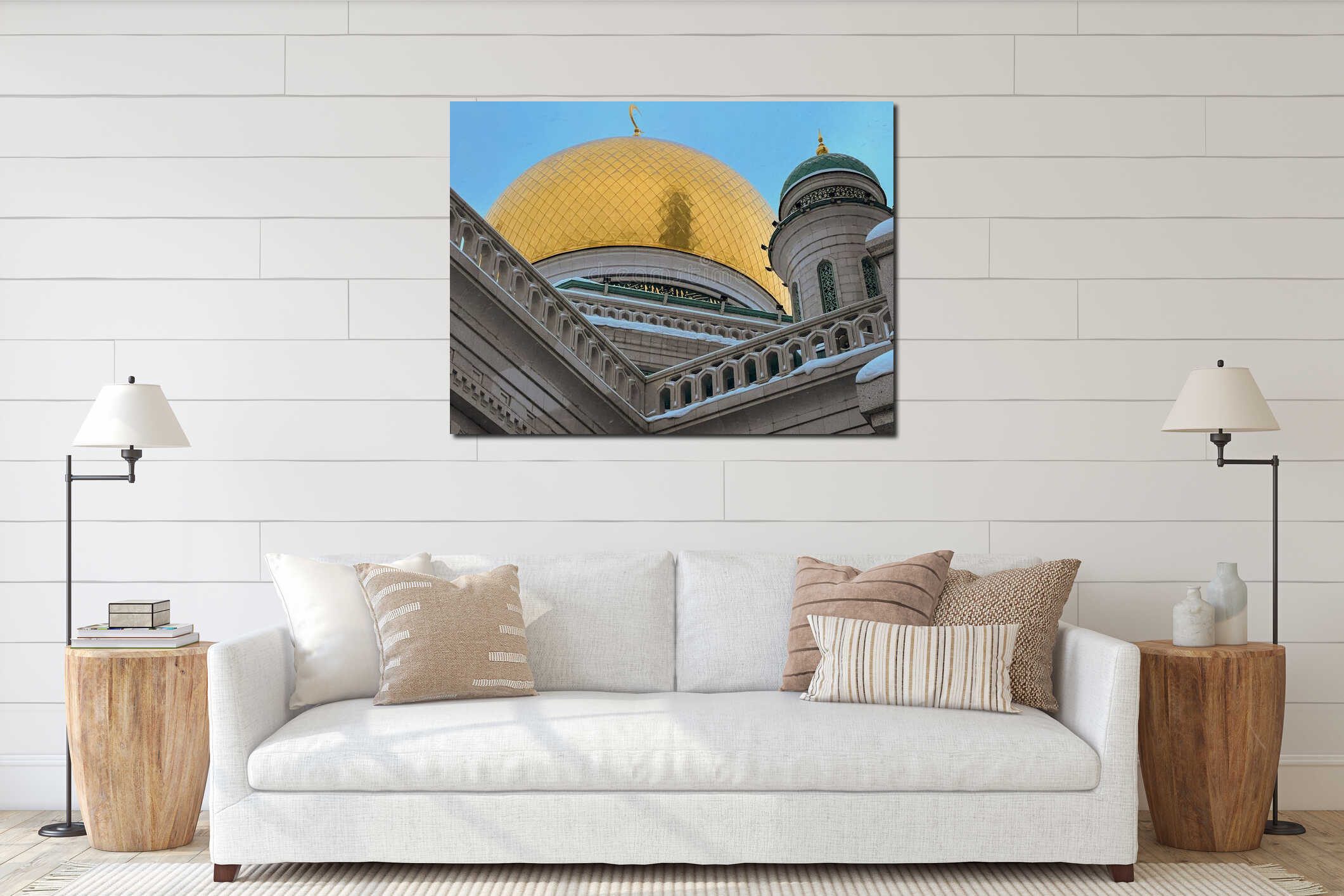 Cathedral Mosque - Moscow, Russia interior mockup