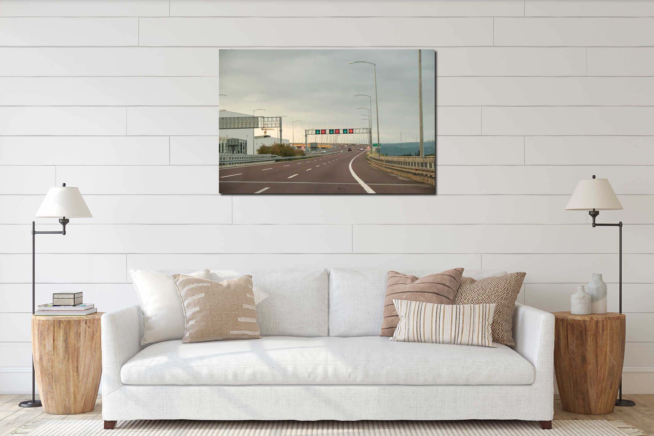 Kocaeli, Dilovasi Turkiye - May 27 2023: Izmir Istanbul Highway road background material interior mockup