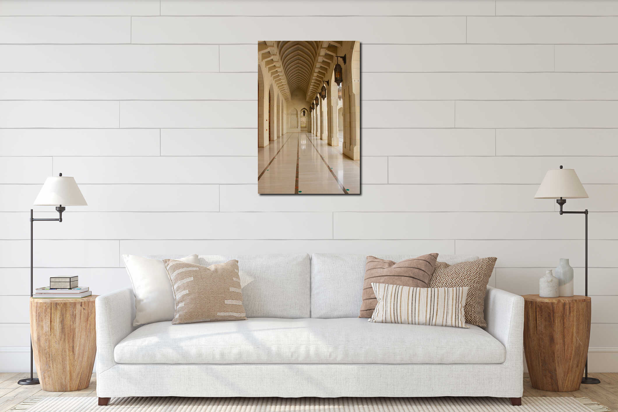 Covered passageway in Arabia interior mockup