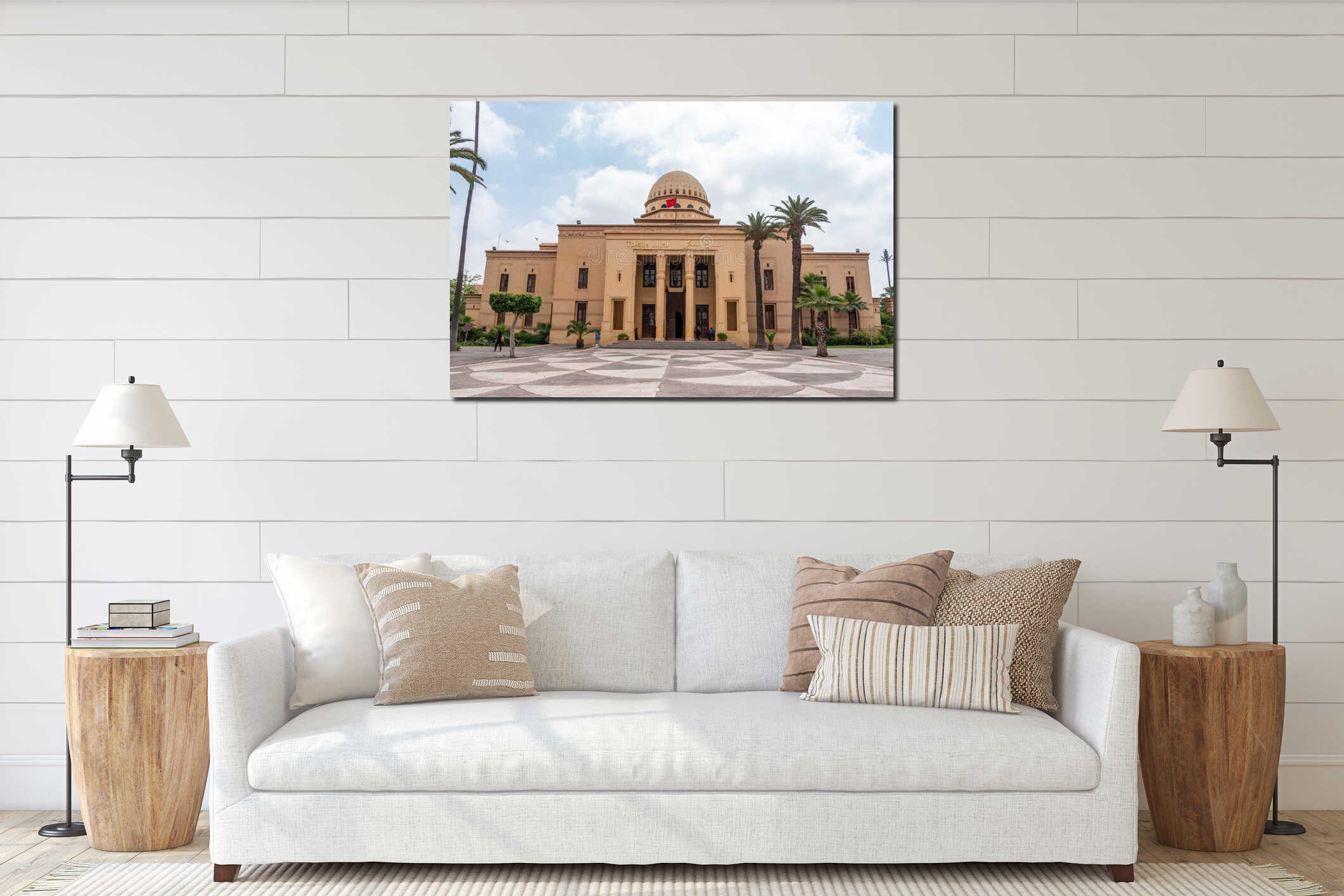 The Royal Theater in the city center of Marrakech in Morocco interior mockup