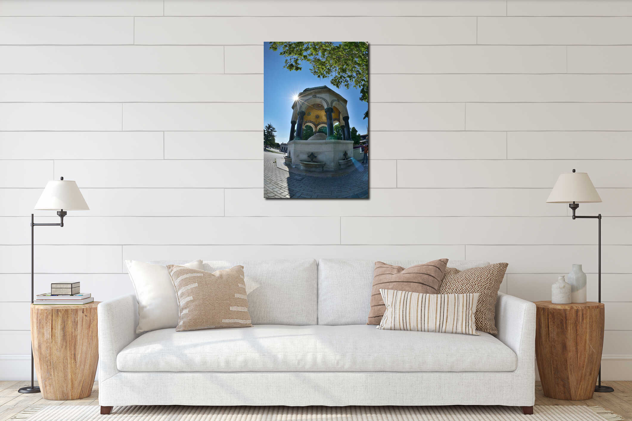 Turkey sultan ahmed square park istanbul Pavilion interior mockup