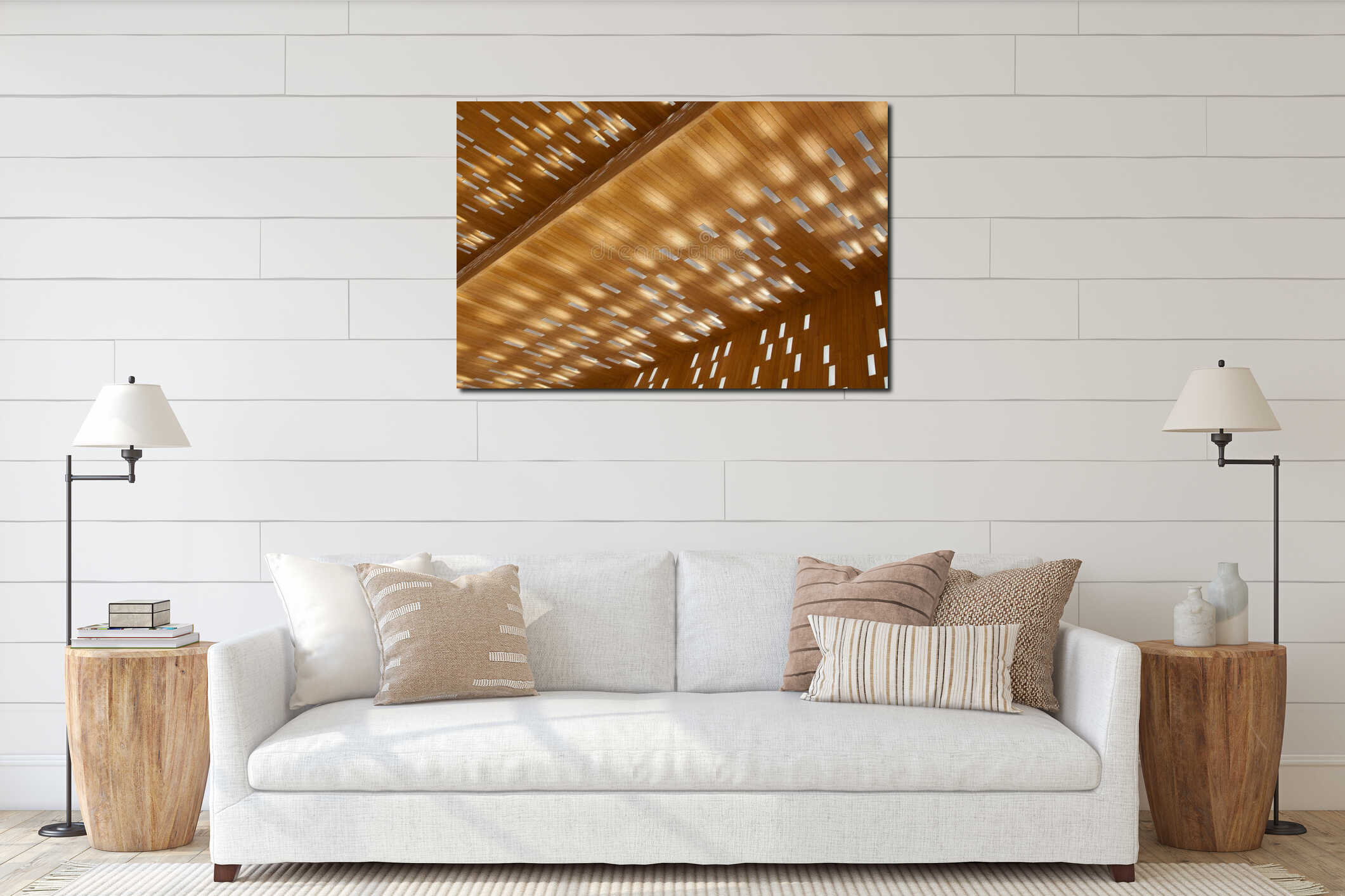 Canvas above sideboard for size context