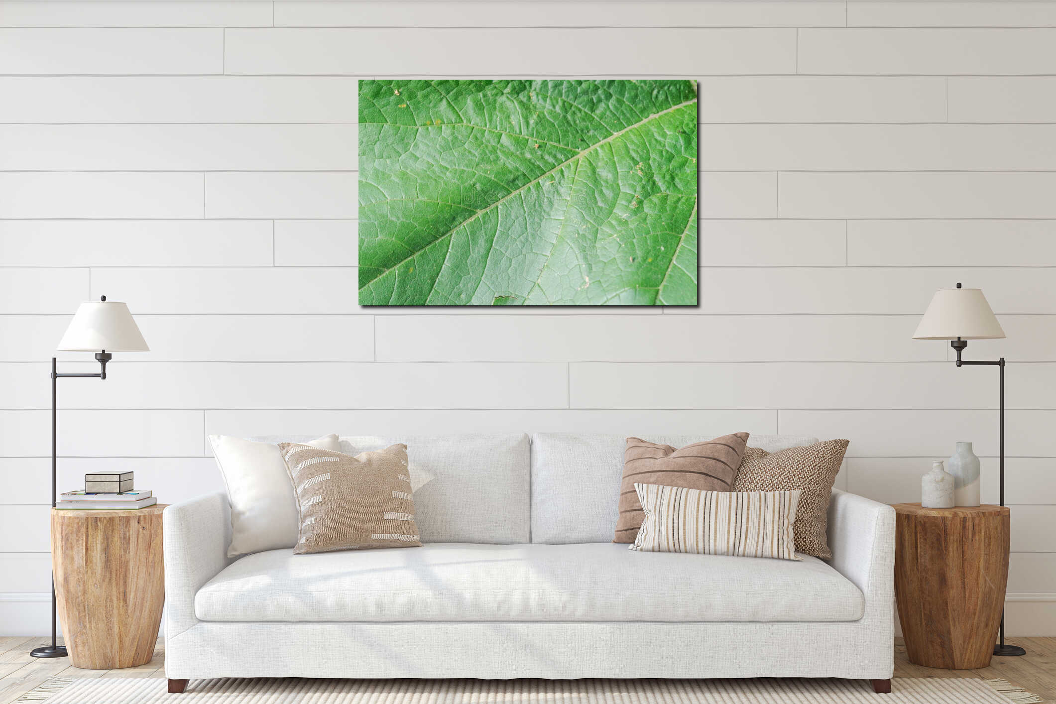 Canvas above sideboard for size context