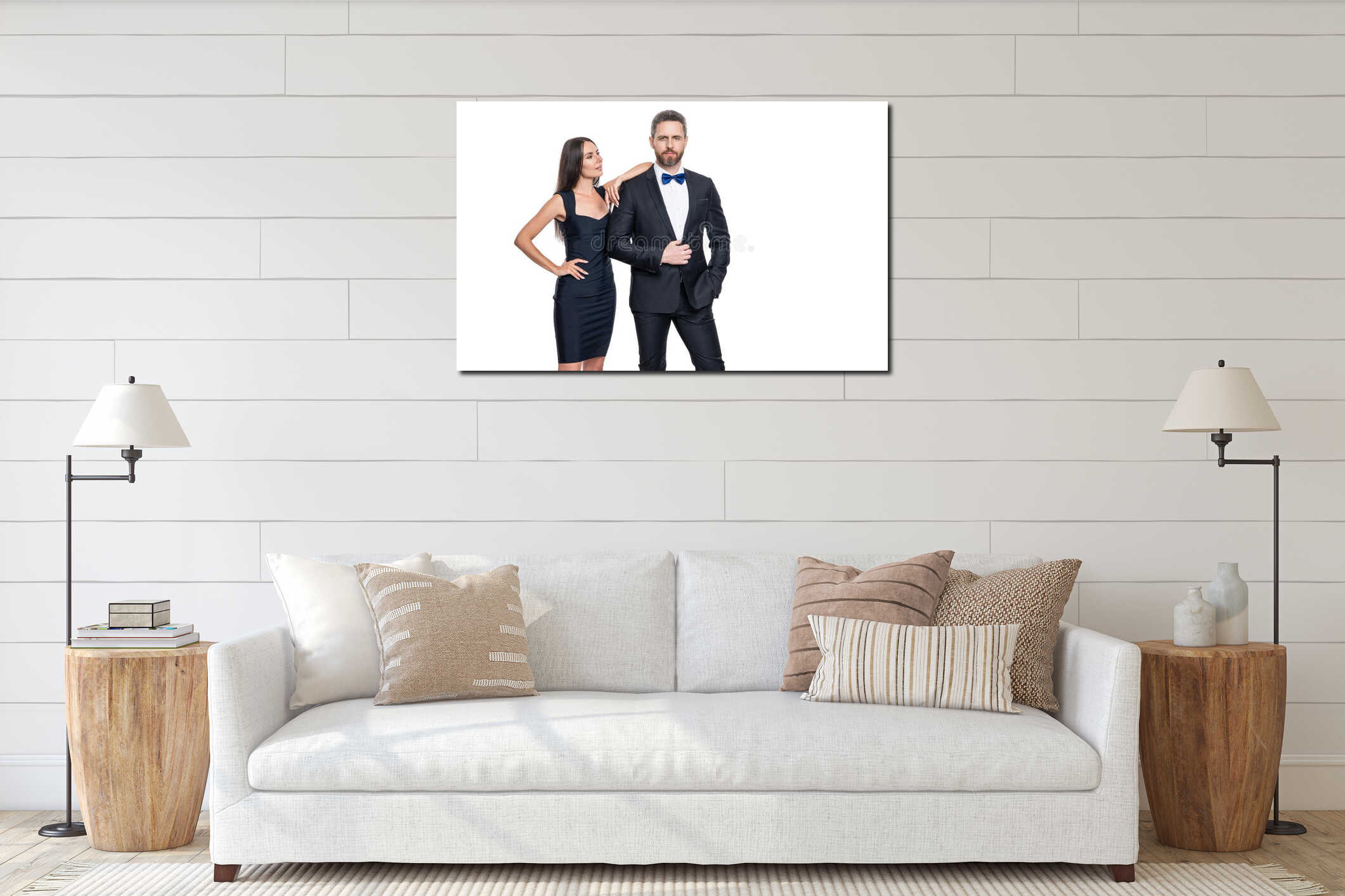 Canvas above sideboard for size context