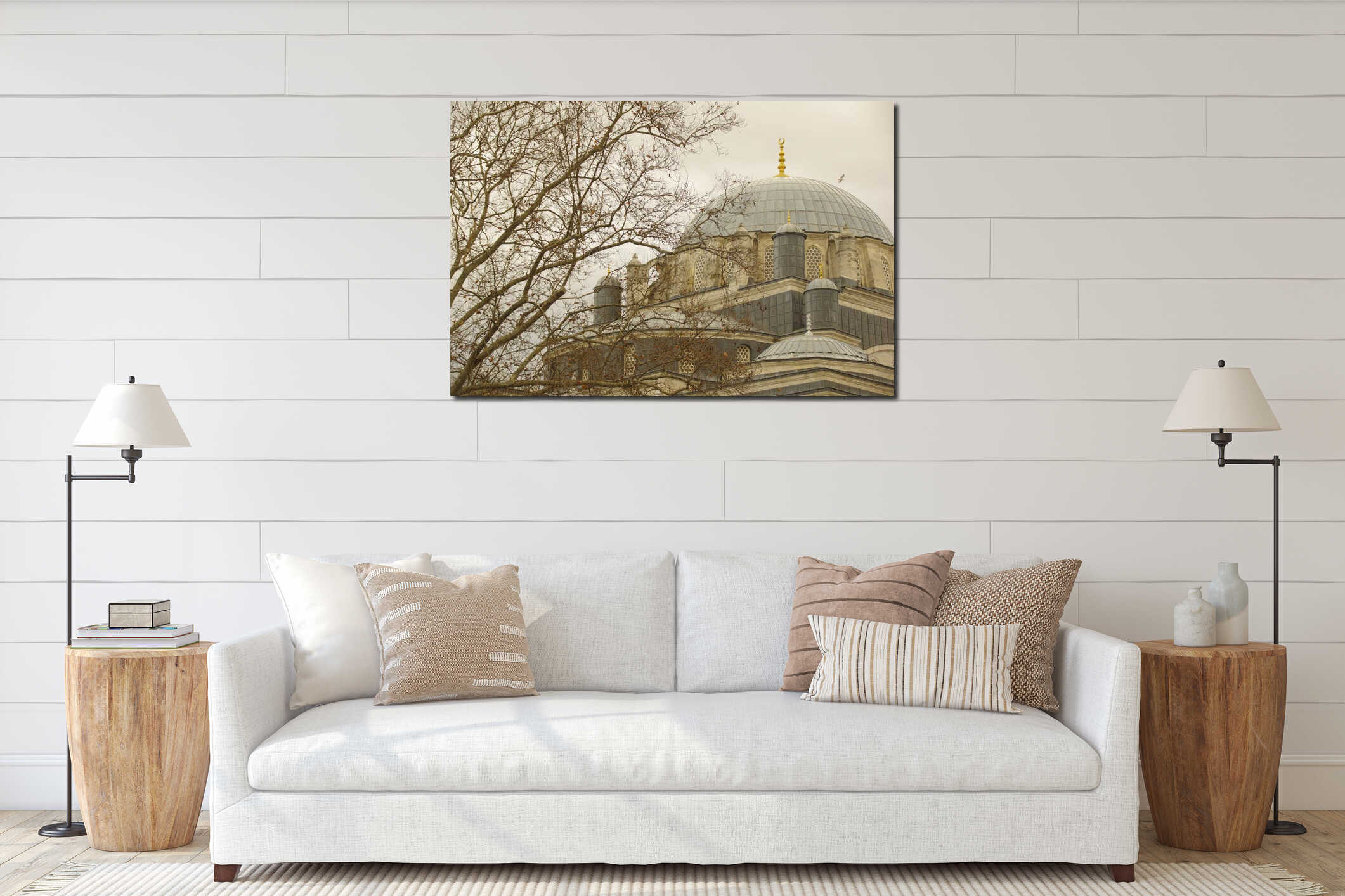 Beyazit mosque in Istanbul, Turkey interior mockup