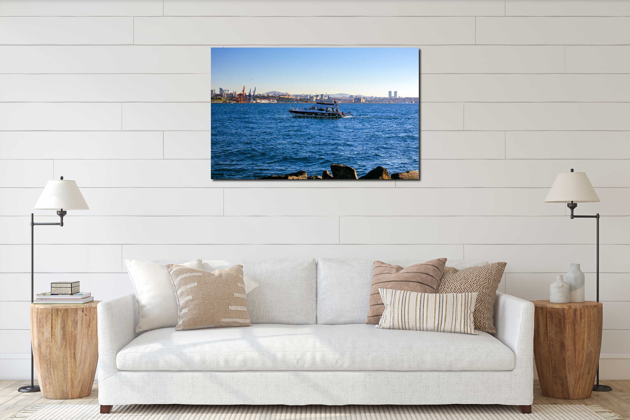 Istanbul Uskudar Selimiye Coastscape and Bosporus View interior mockup