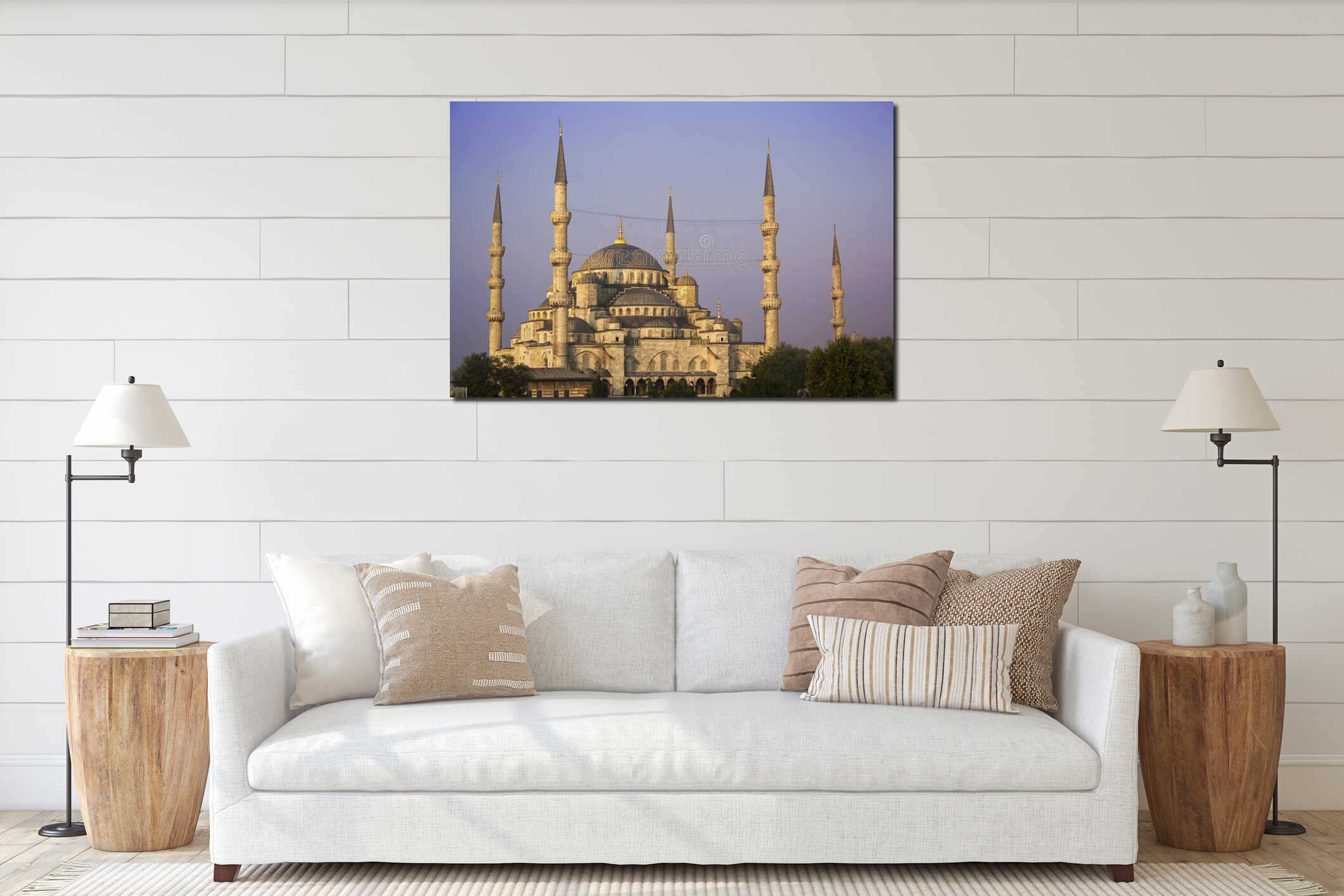 Sultanahmet(Blue) Mosque interior mockup