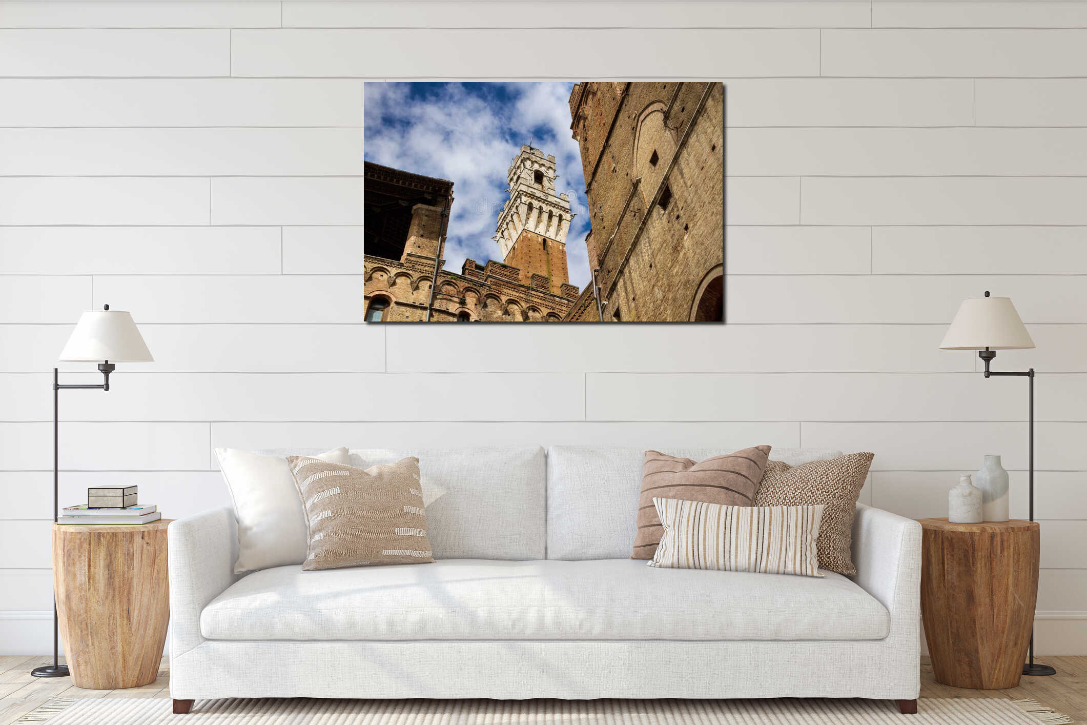 Torre del Mangia, Siena interior mockup