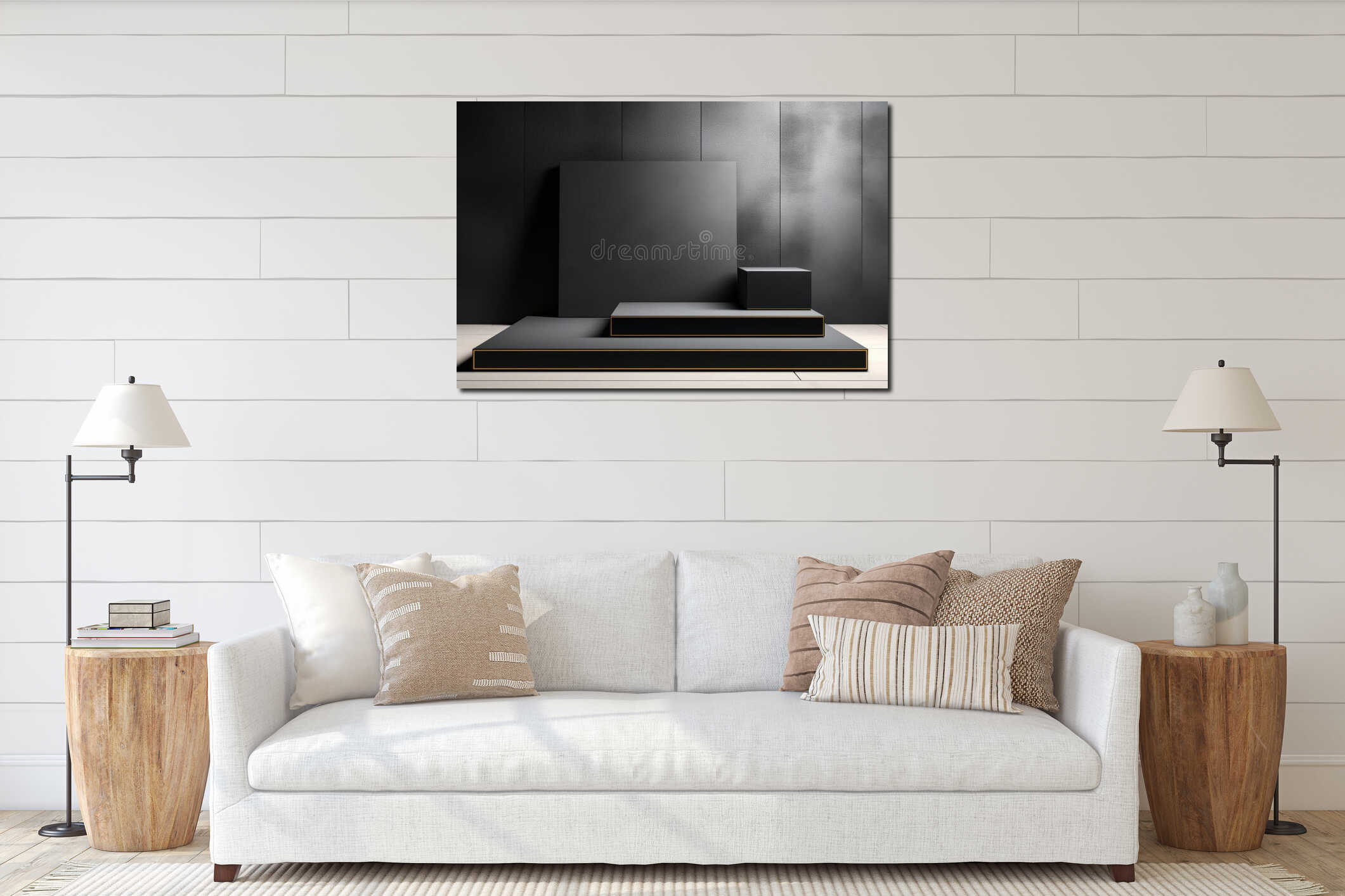 Canvas above sideboard for size context