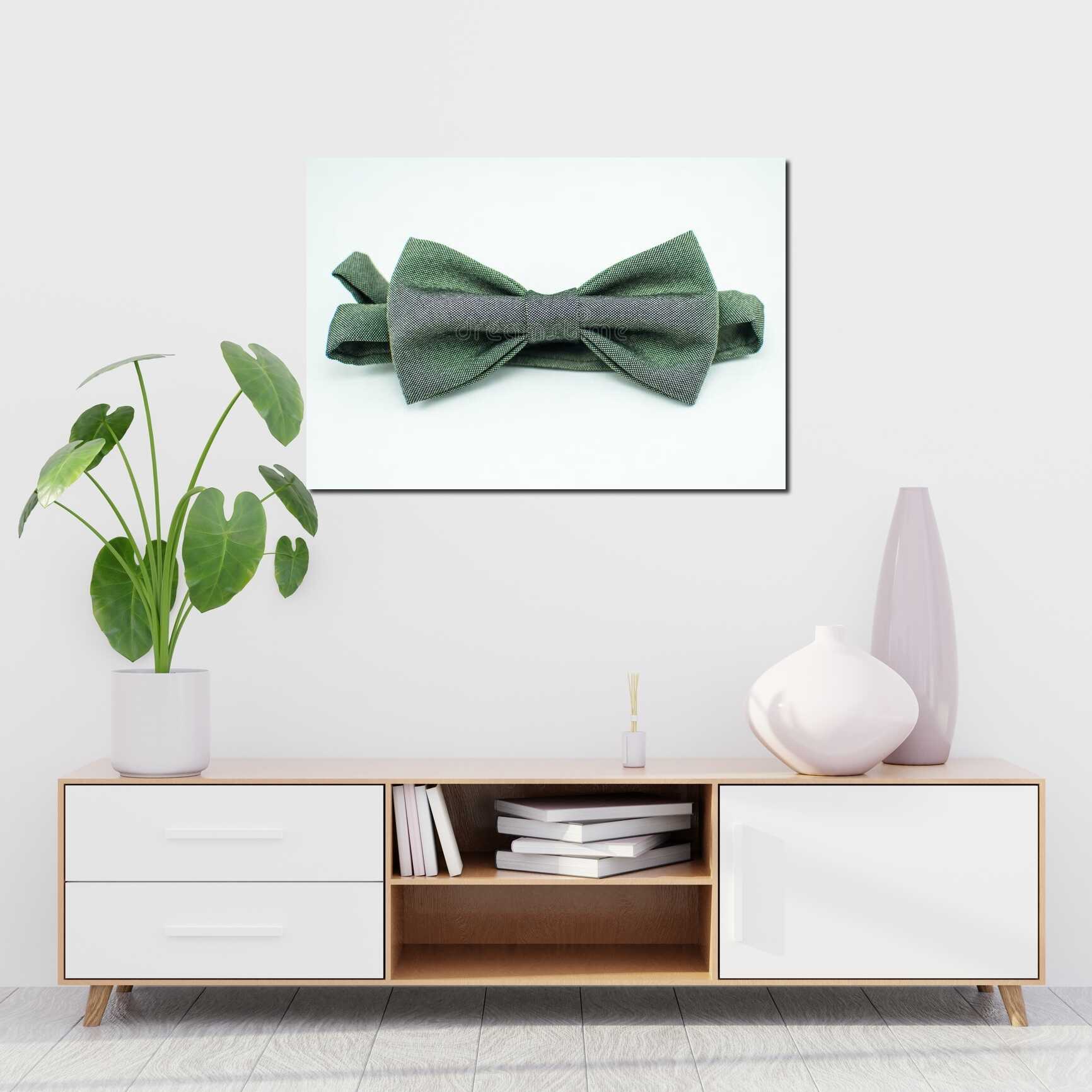 Canvas above sofa for size context