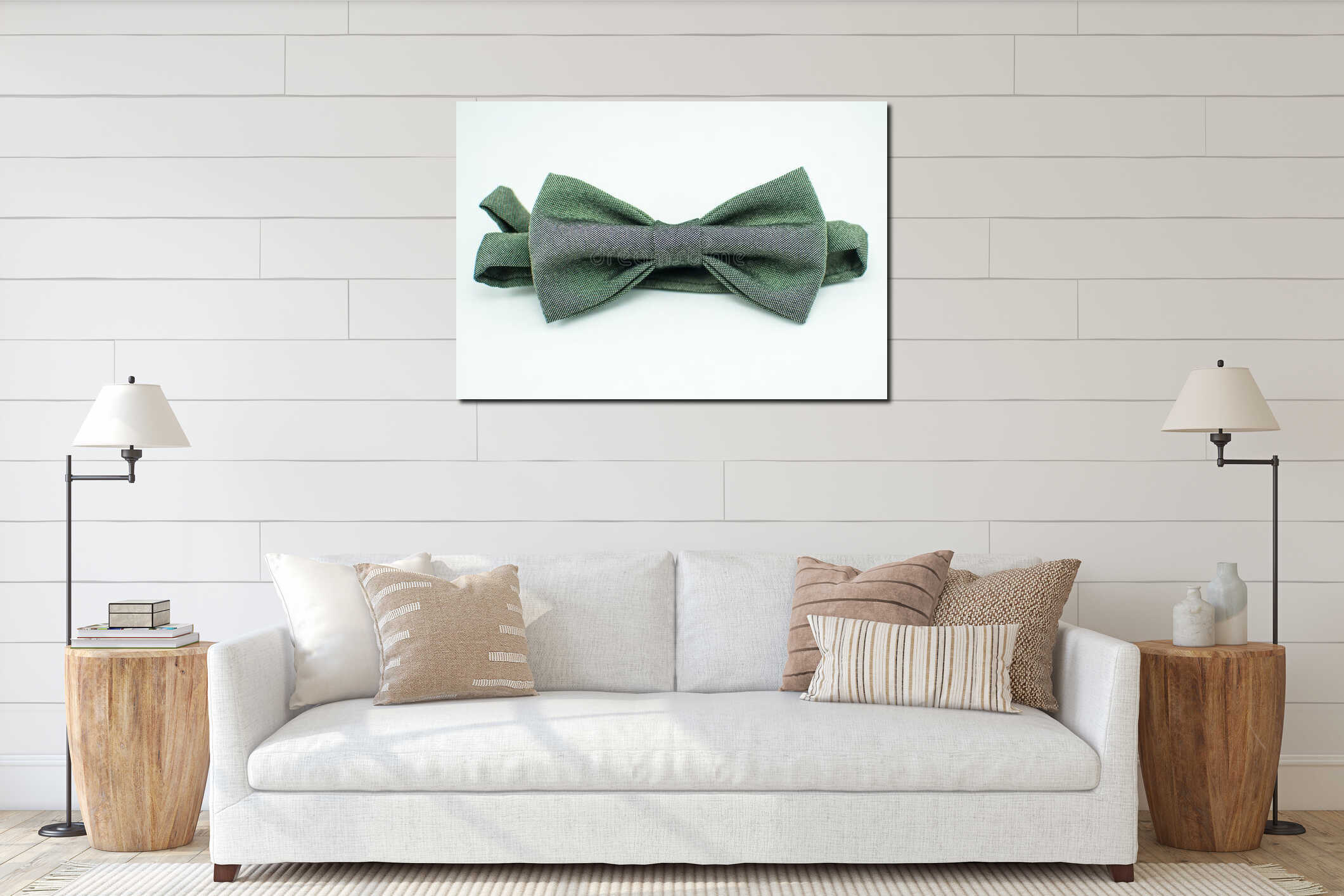 Canvas above sideboard for size context