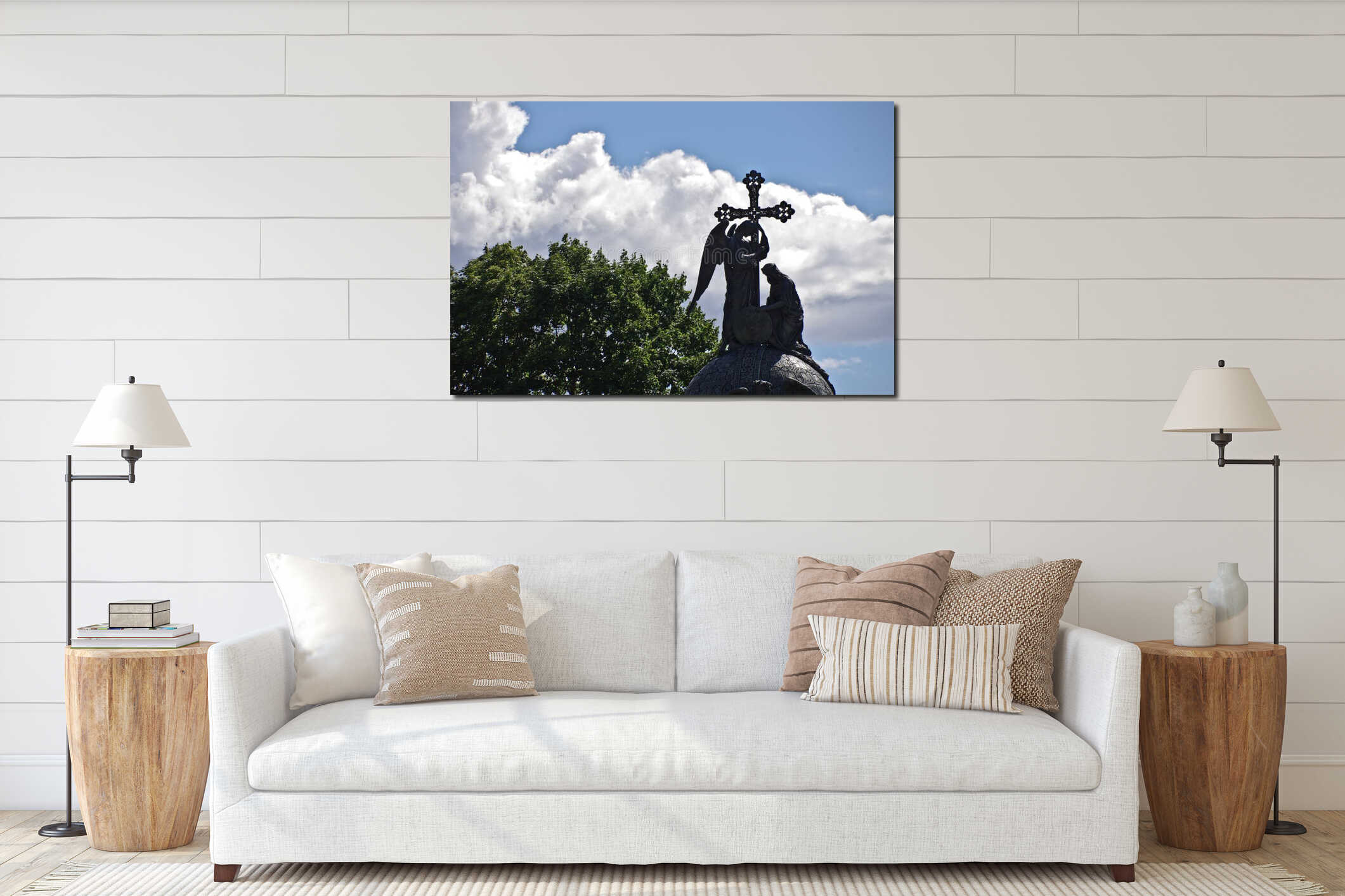 Angel, Cross and King interior mockup