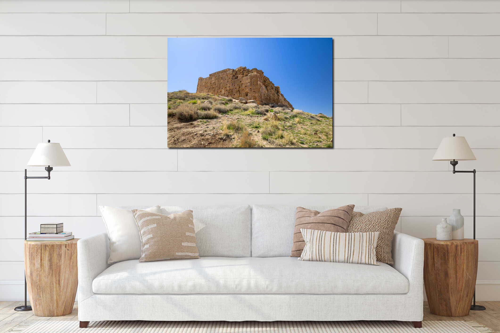 Ancient Fortress of Tall-e Takht, Pasargadae, Iran interior mockup