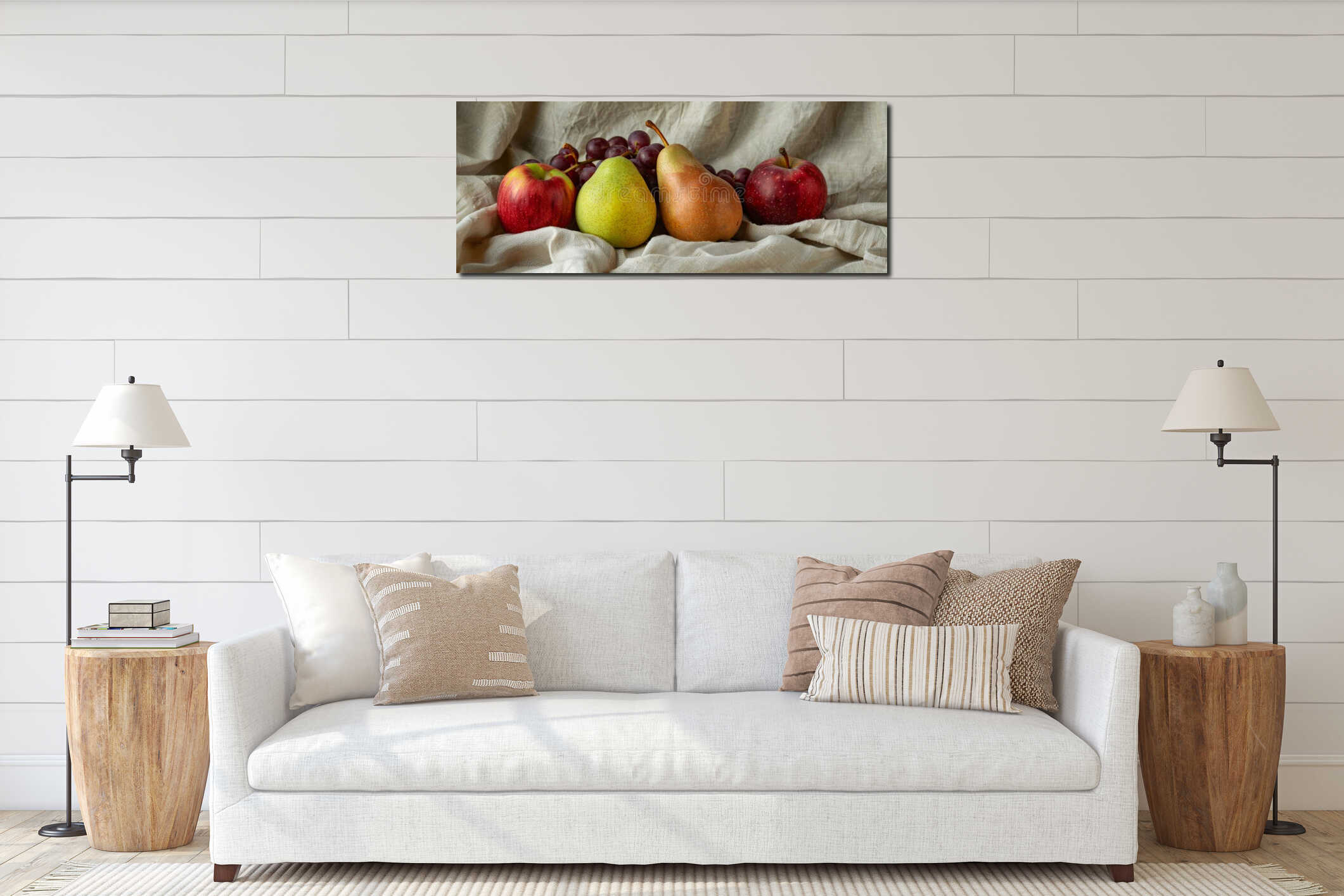 Canvas above sideboard for size context