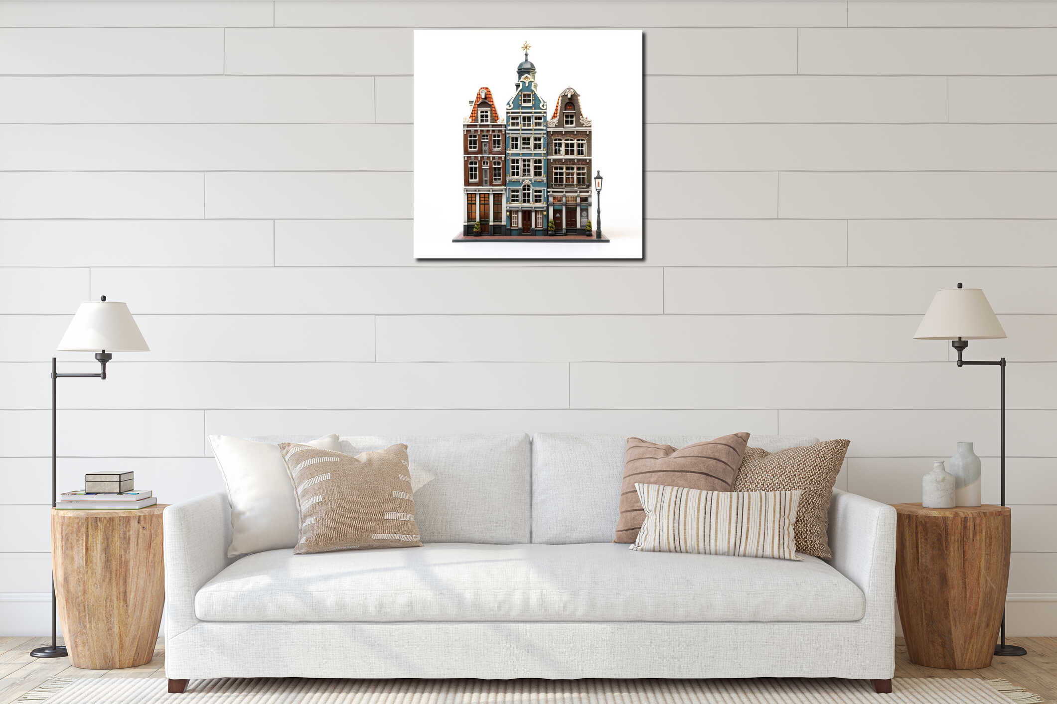 Canvas above sideboard for size context