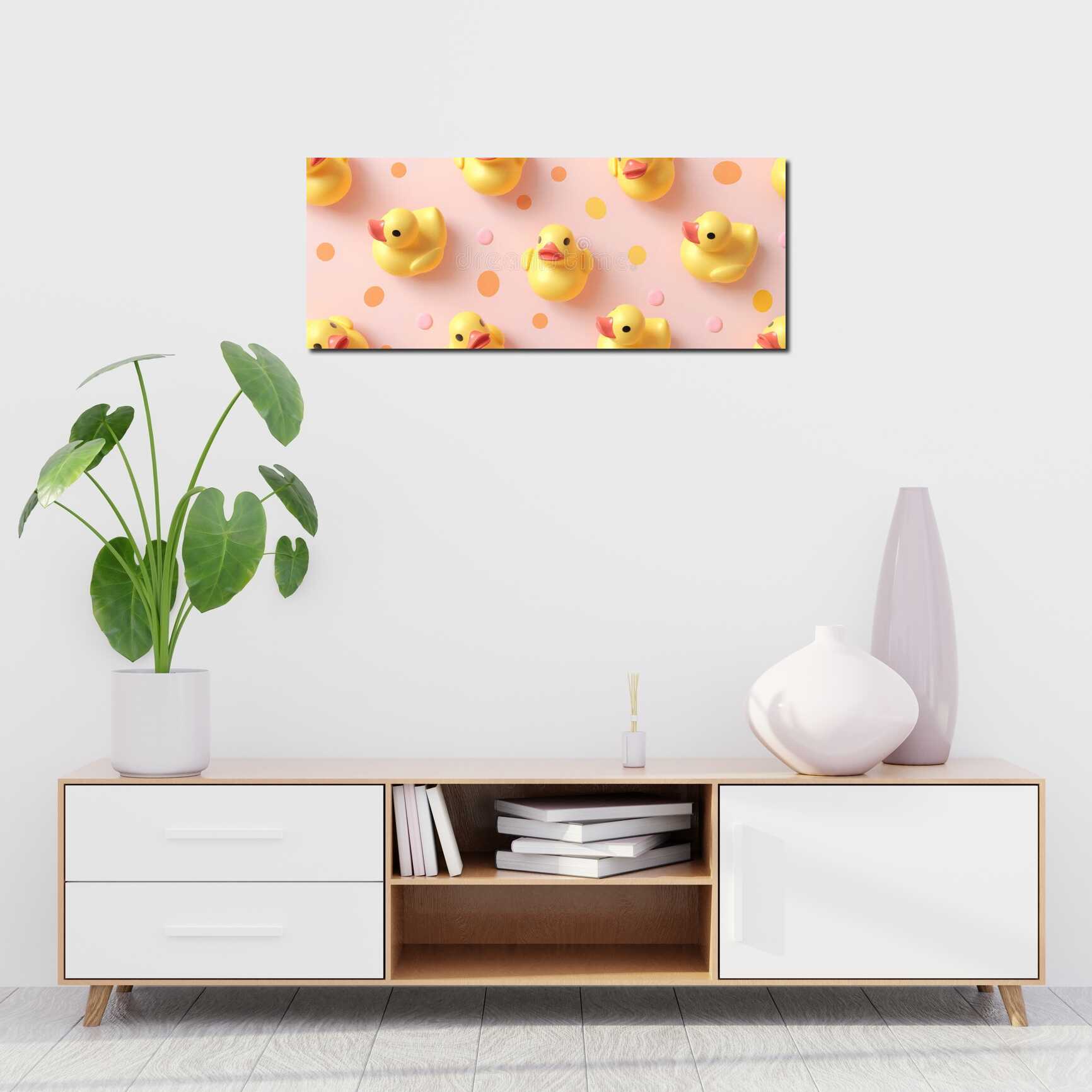 Canvas above sofa for size context