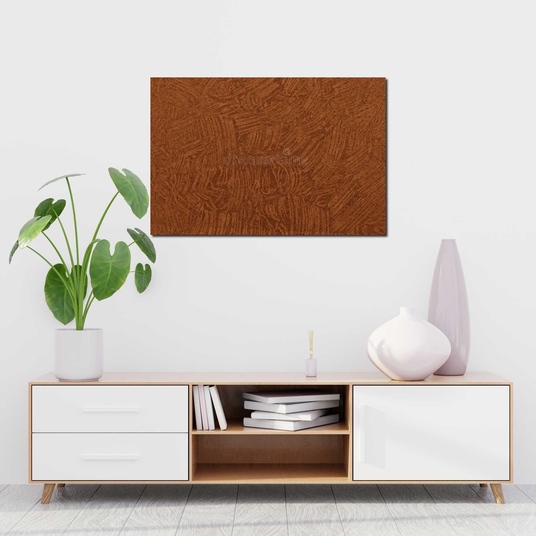 Canvas above sofa for size context