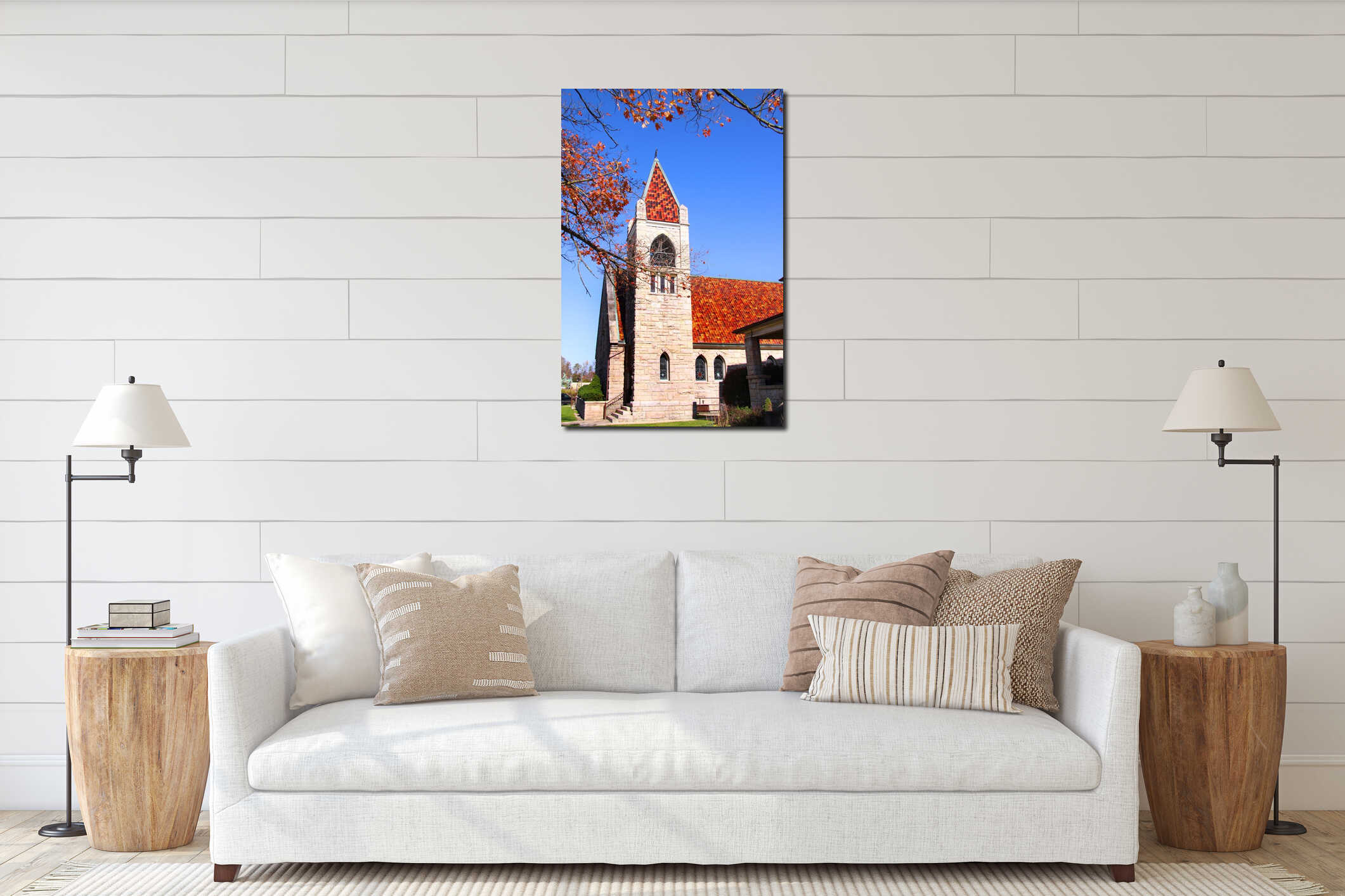 Old Church interior mockup
