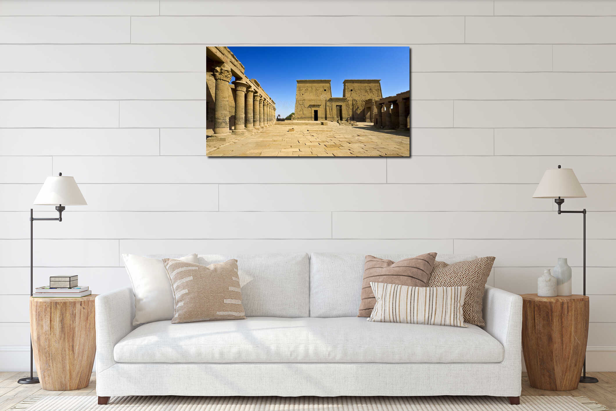 The Sacred Temple Island of Philae interior mockup