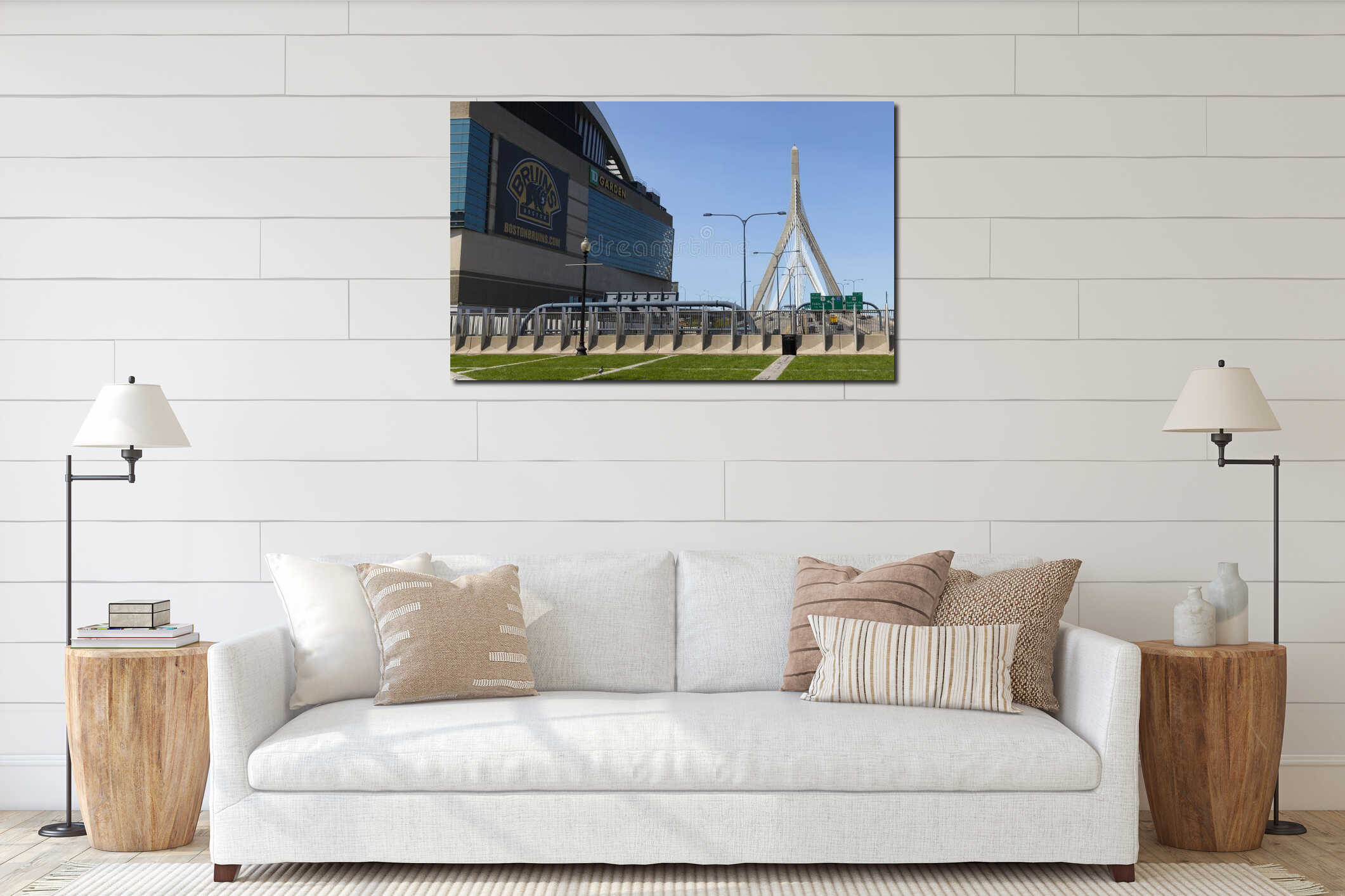 TD Garden and Zakim Bridge interior mockup
