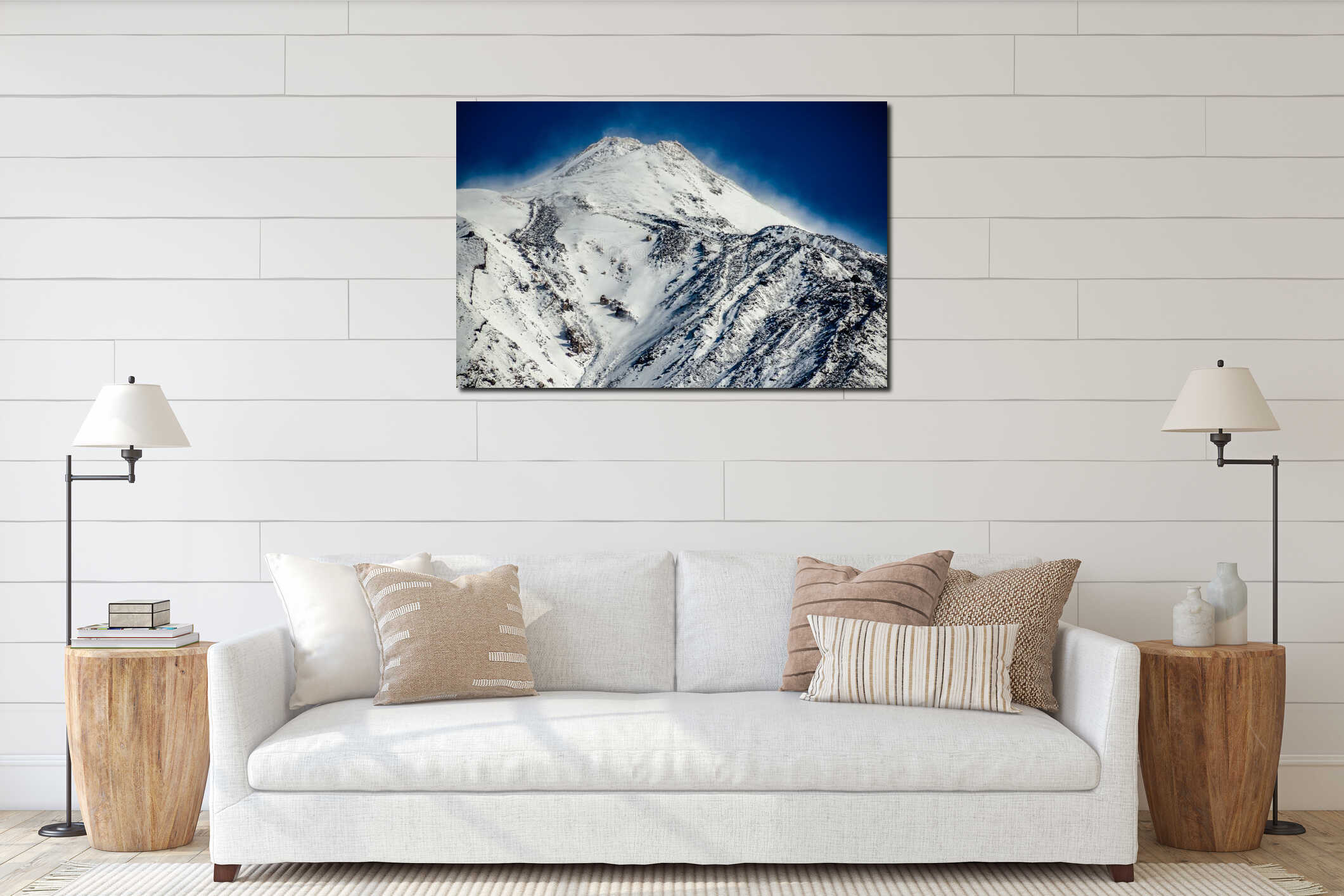 Canvas above sideboard for size context