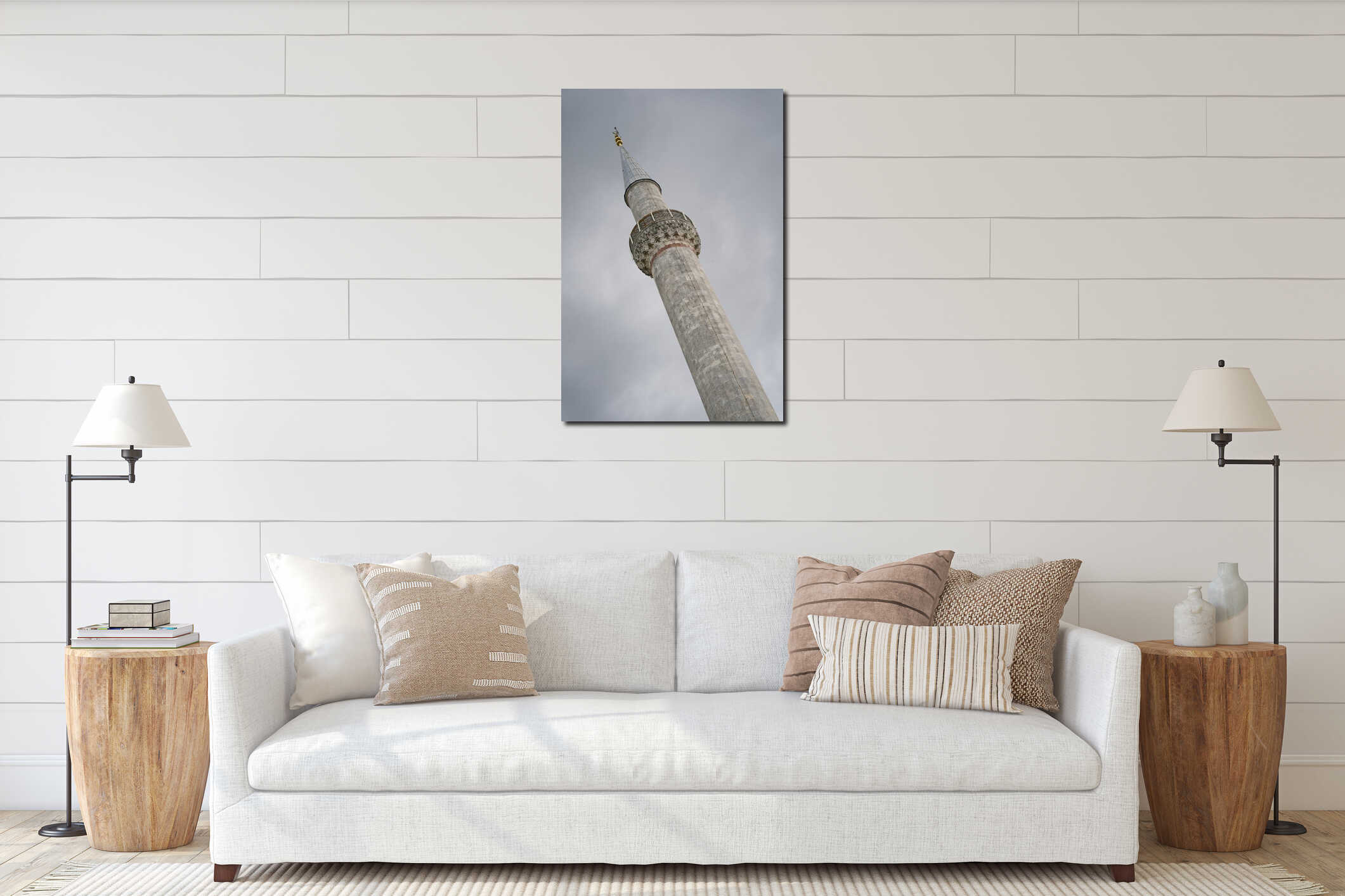 II. Bayezid Mosque in Edirne, Turkiye interior mockup